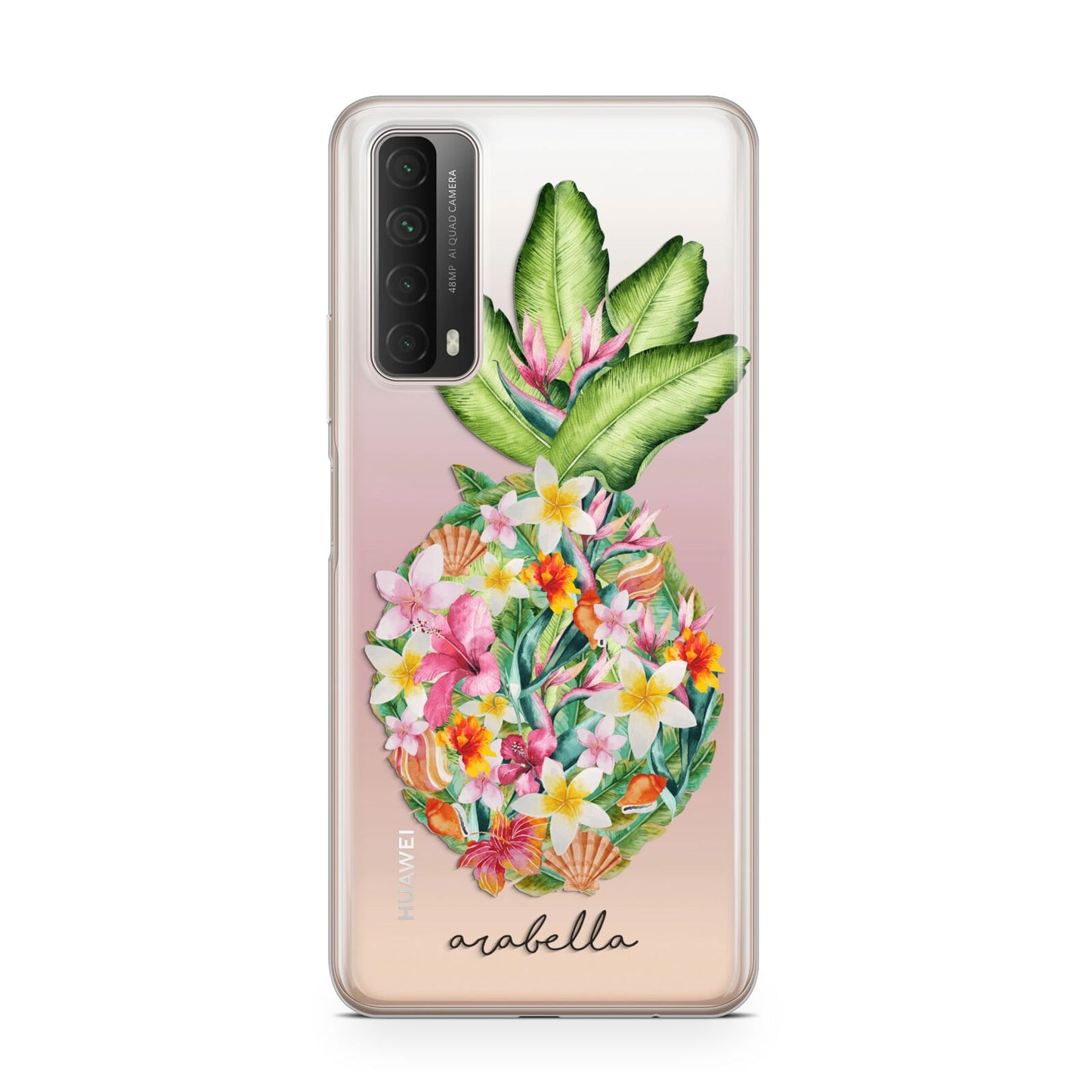 Personalised Floral Pineapple Huawei P Smart 2021