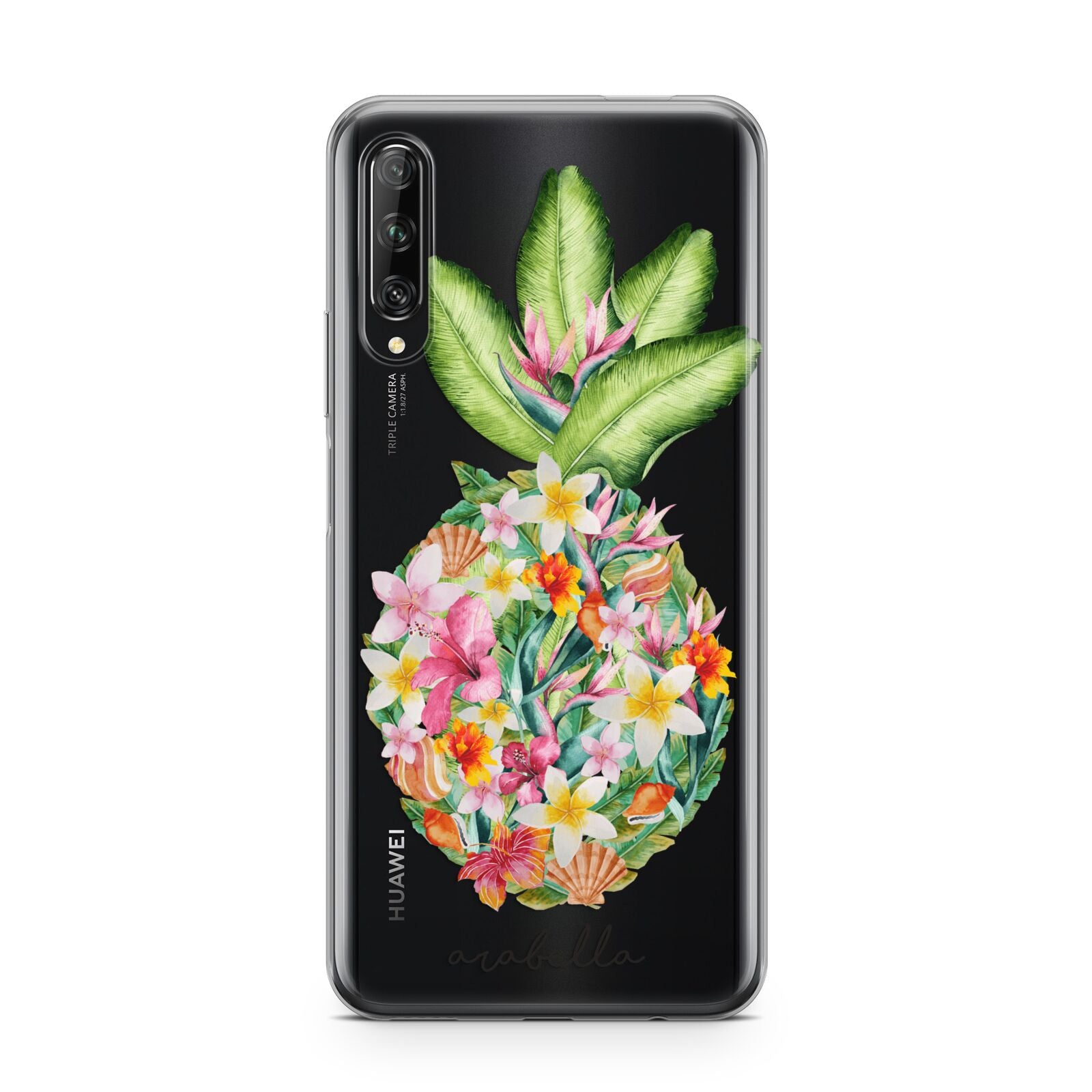 Personalised Floral Pineapple Huawei P Smart Pro 2019