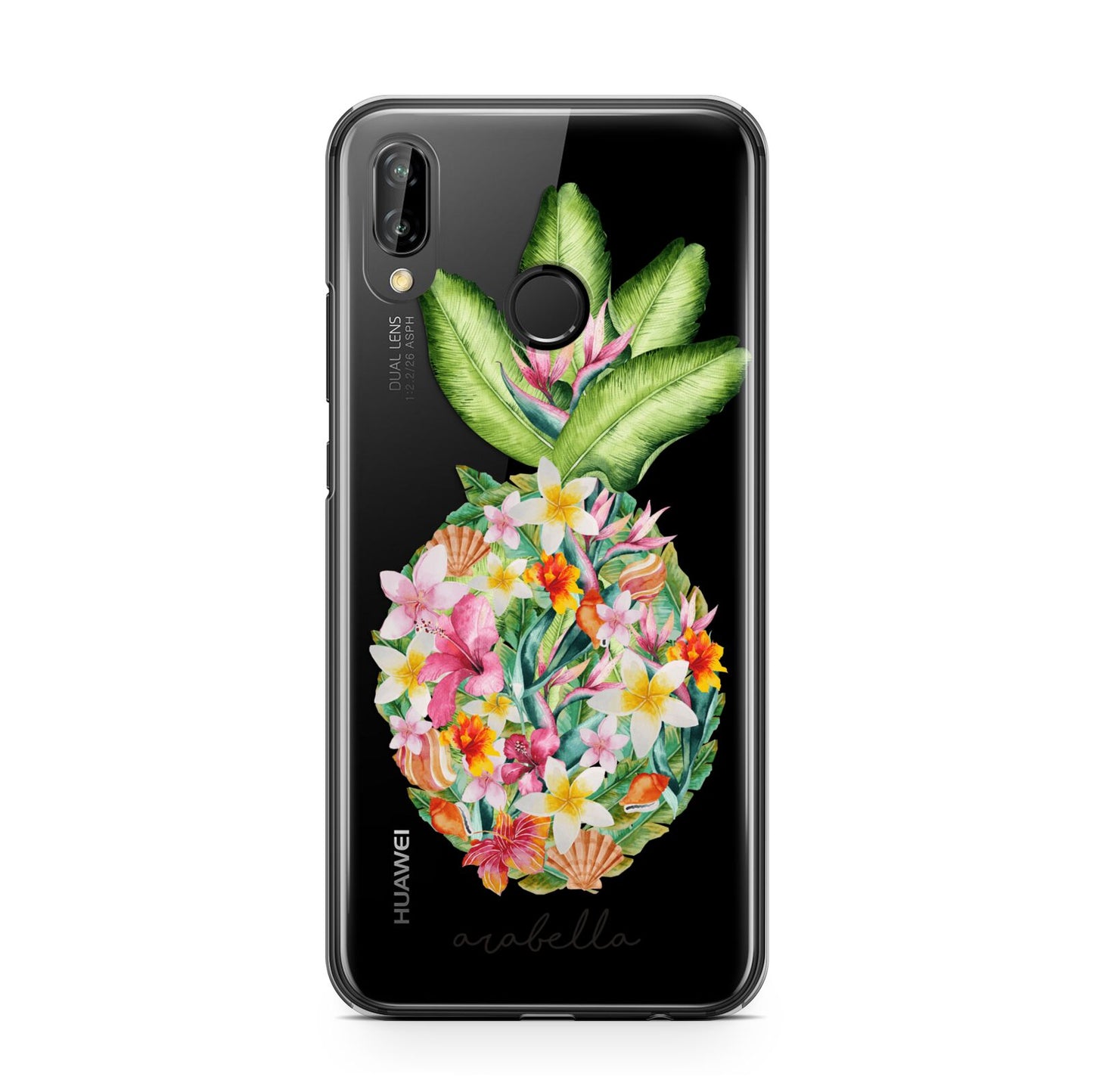 Personalised Floral Pineapple Huawei P20 Lite Phone Case