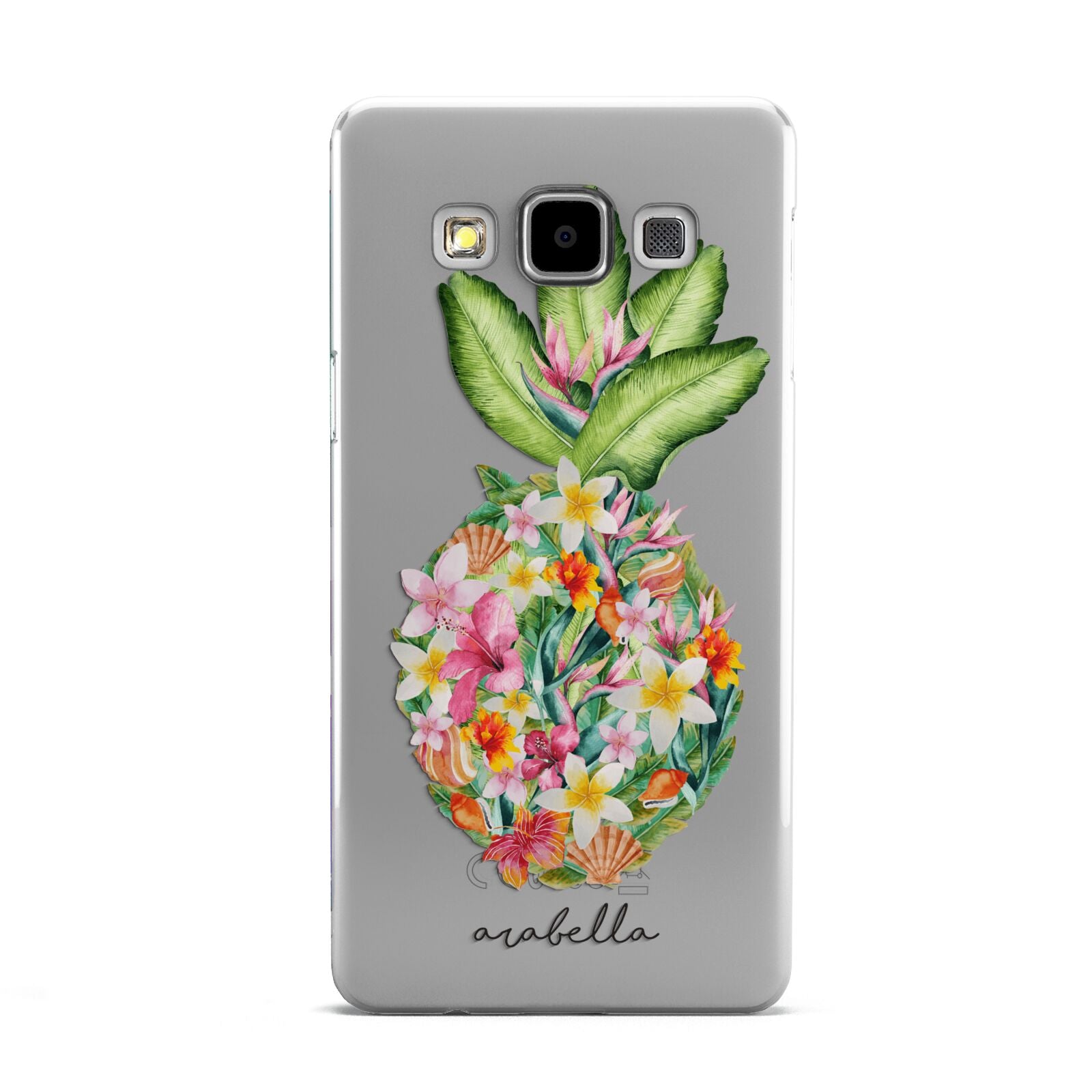 Personalised Floral Pineapple Samsung Galaxy A5 Case