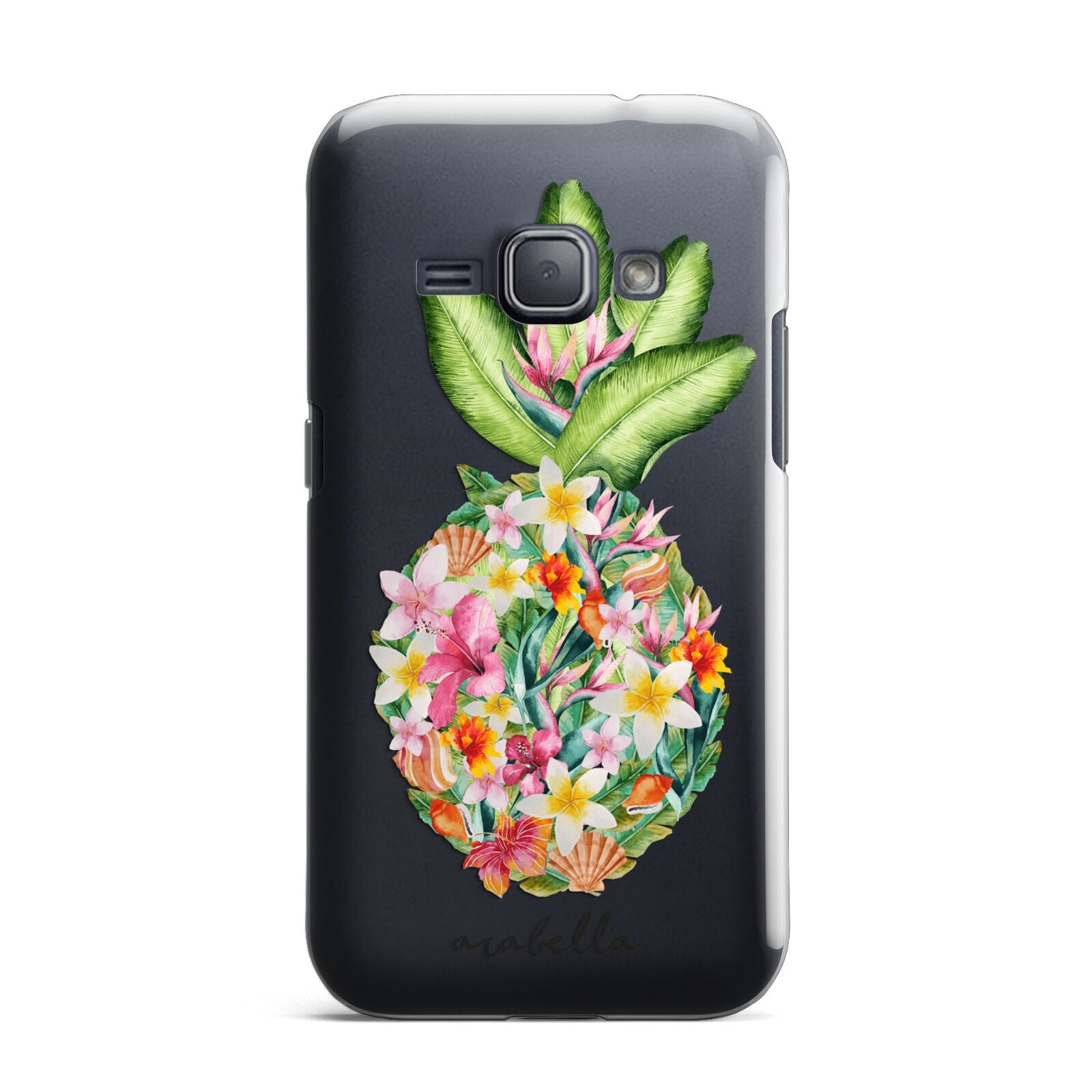 Personalised Floral Pineapple Samsung Galaxy J1 2016 Case