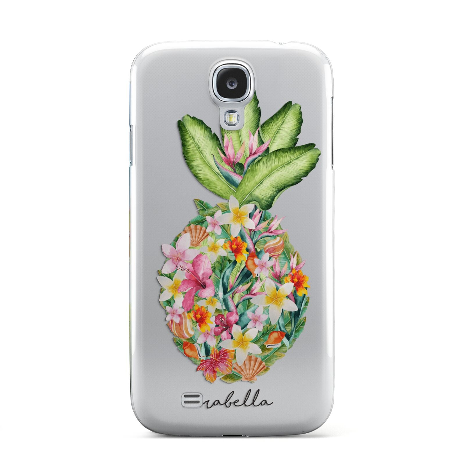 Personalised Floral Pineapple Samsung Galaxy S4 Case