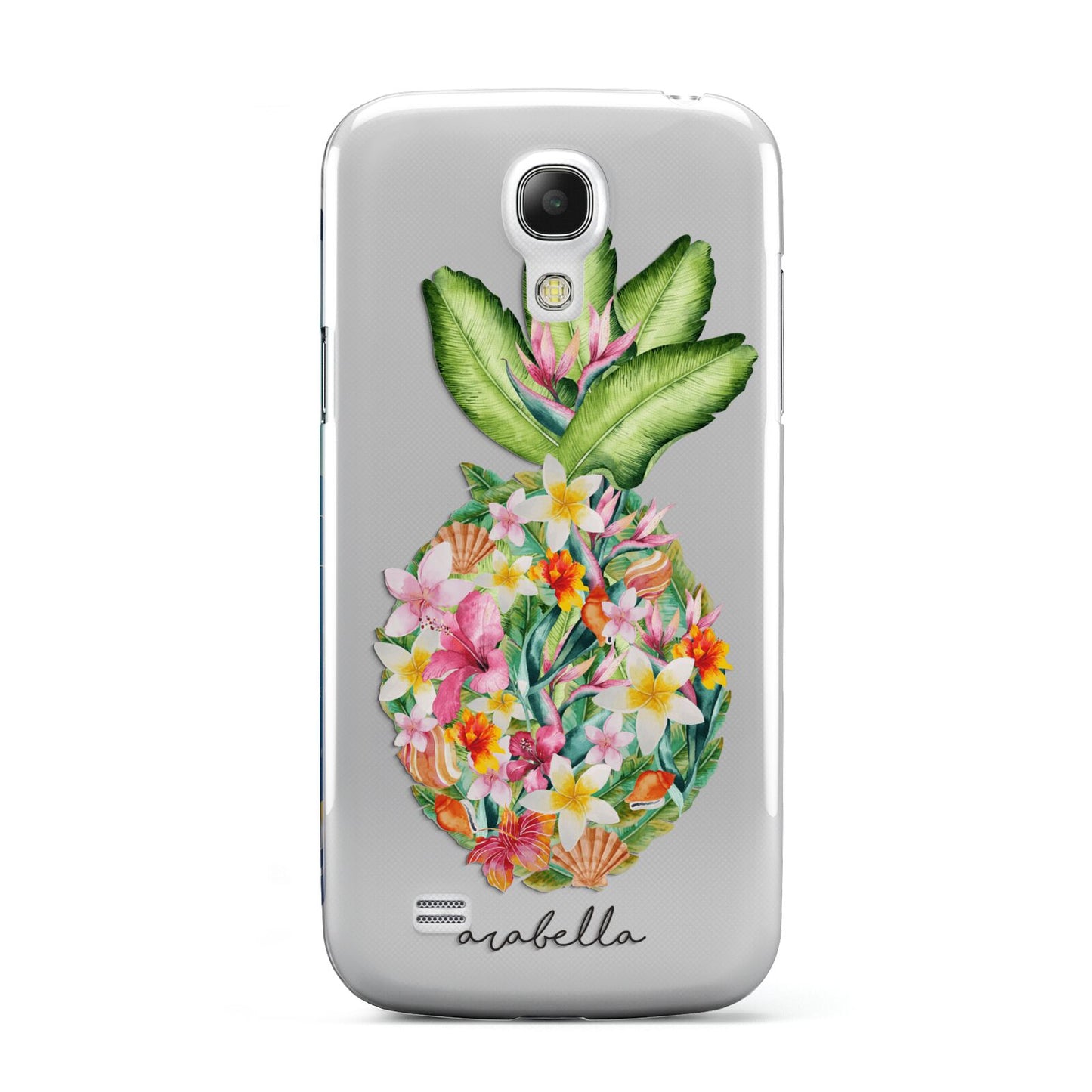 Personalised Floral Pineapple Samsung Galaxy S4 Mini Case