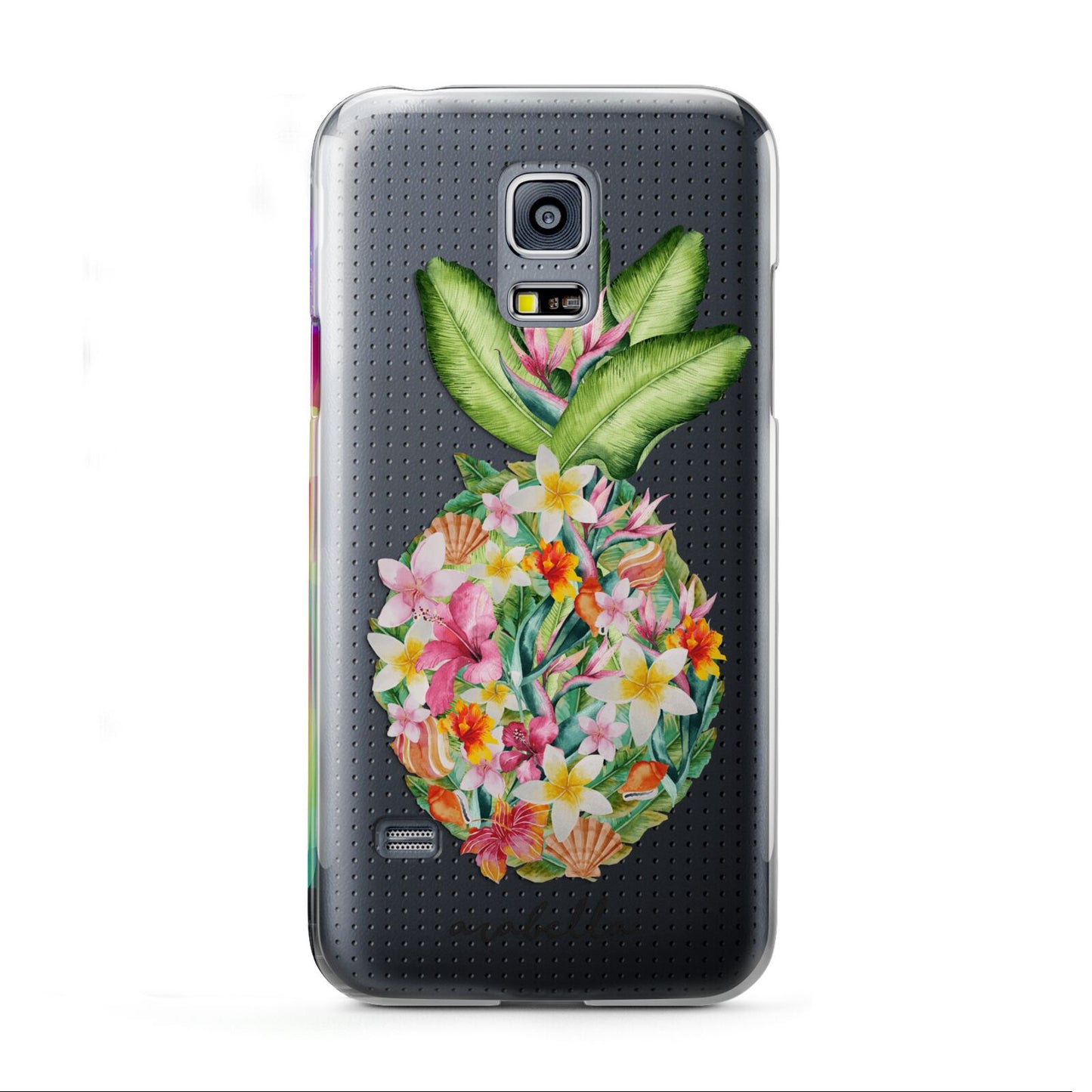 Personalised Floral Pineapple Samsung Galaxy S5 Mini Case