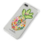 Personalised Floral Pineapple iPhone 8 Plus Bumper Case on Silver iPhone Alternative Image