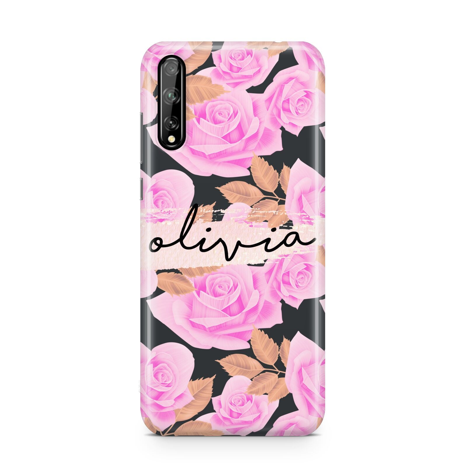 Personalised Floral Pink Roses Huawei Enjoy 10s Phone Case