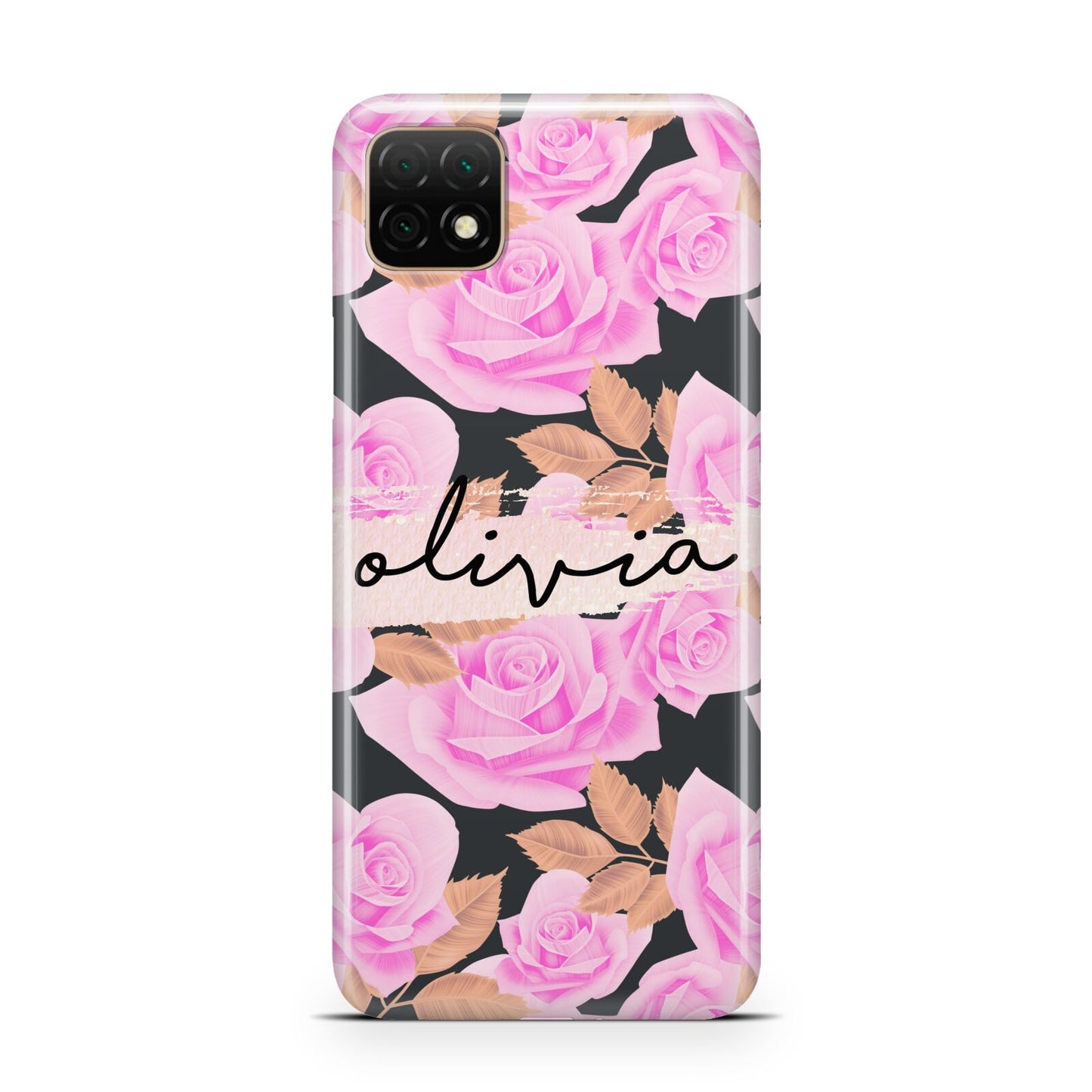 Personalised Floral Pink Roses Huawei Enjoy 20 Phone Case