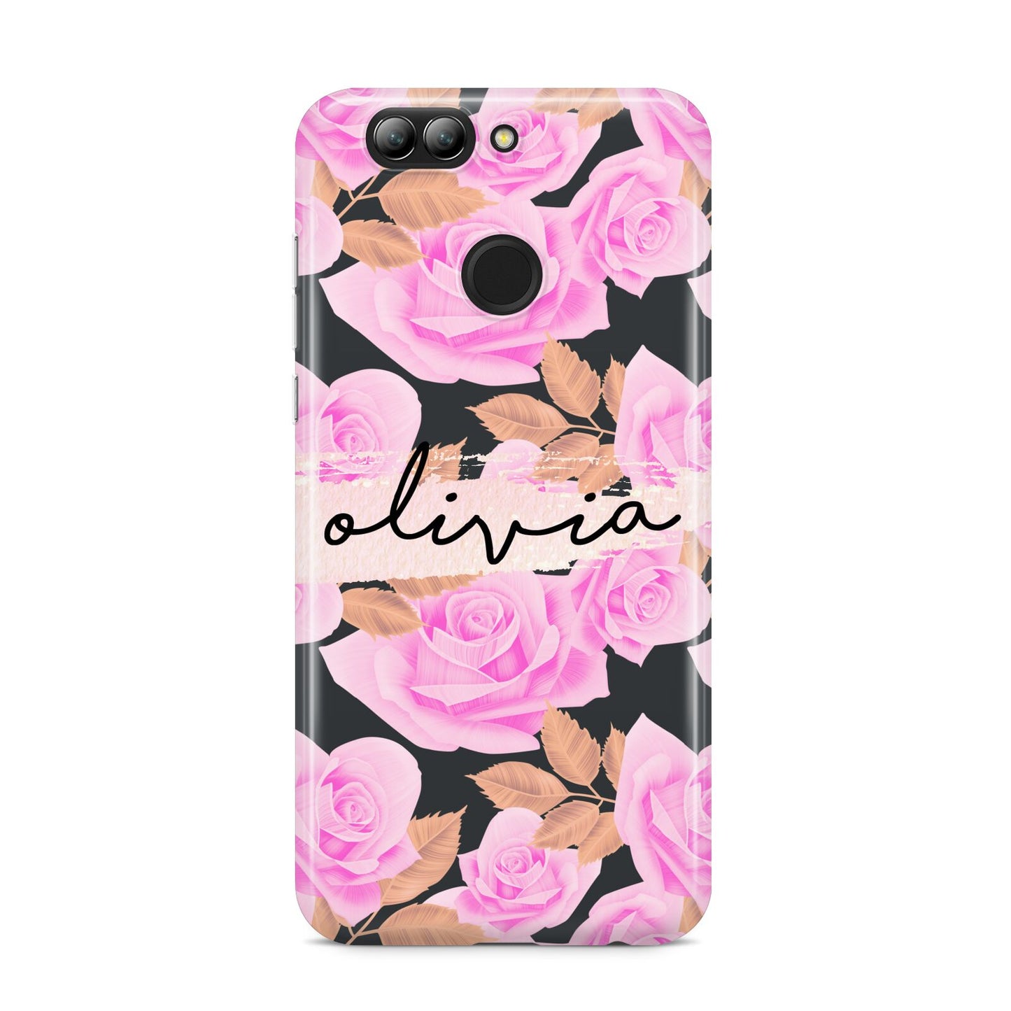 Personalised Floral Pink Roses Huawei Nova 2s Phone Case