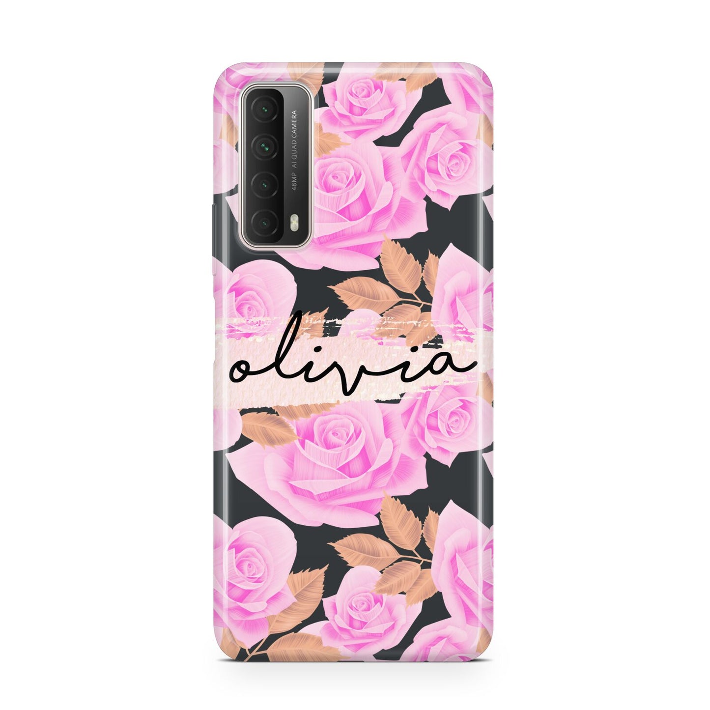 Personalised Floral Pink Roses Huawei P Smart 2021