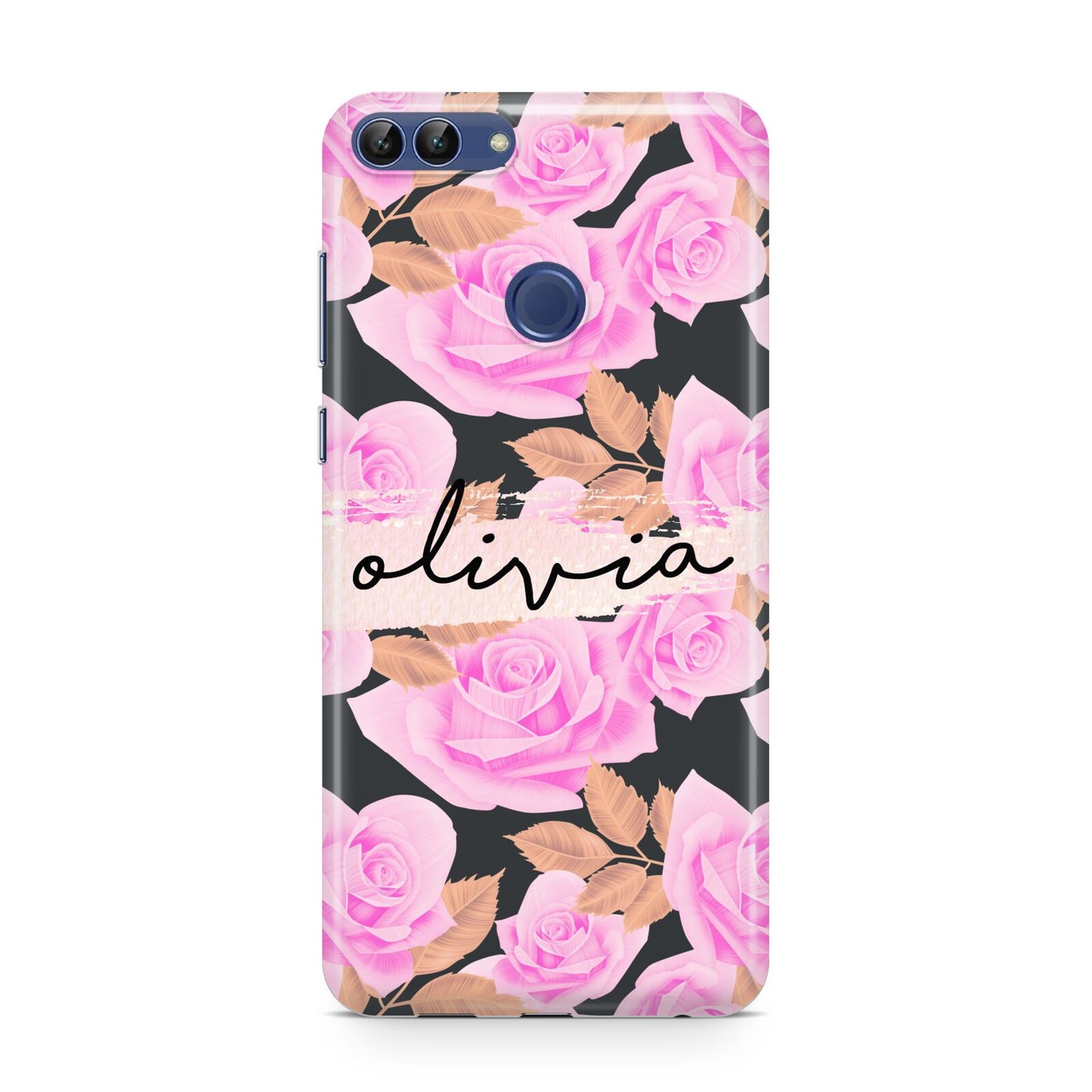 Personalised Floral Pink Roses Huawei P Smart Case