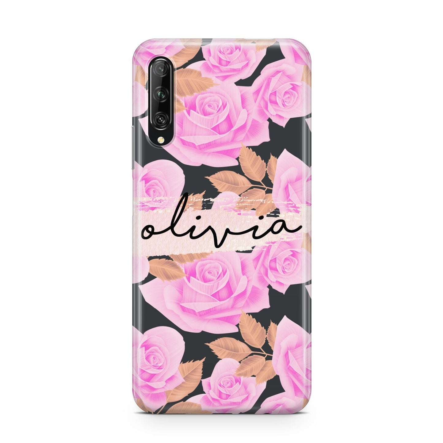 Personalised Floral Pink Roses Huawei P Smart Pro 2019