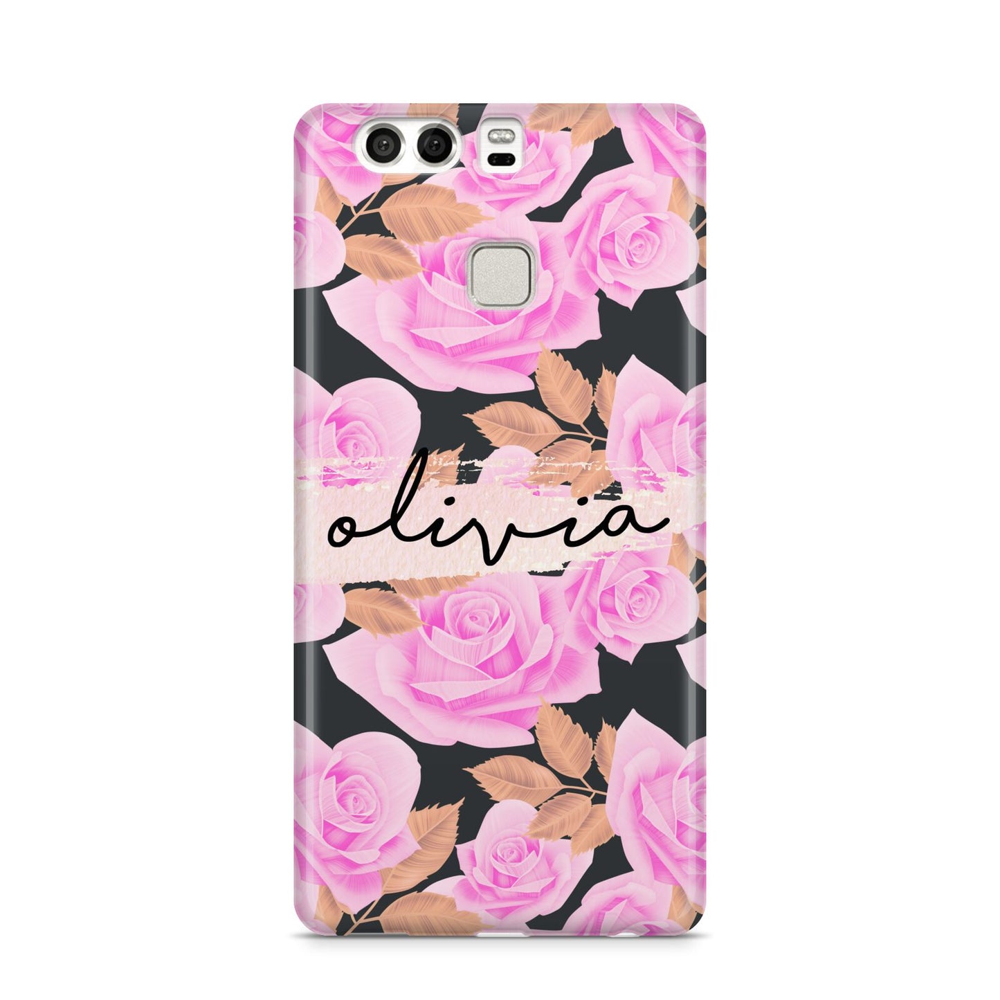 Personalised Floral Pink Roses Huawei P9 Case