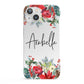 Personalised Floral Winter Arrangement iPhone 13 Full Wrap 3D Snap Case