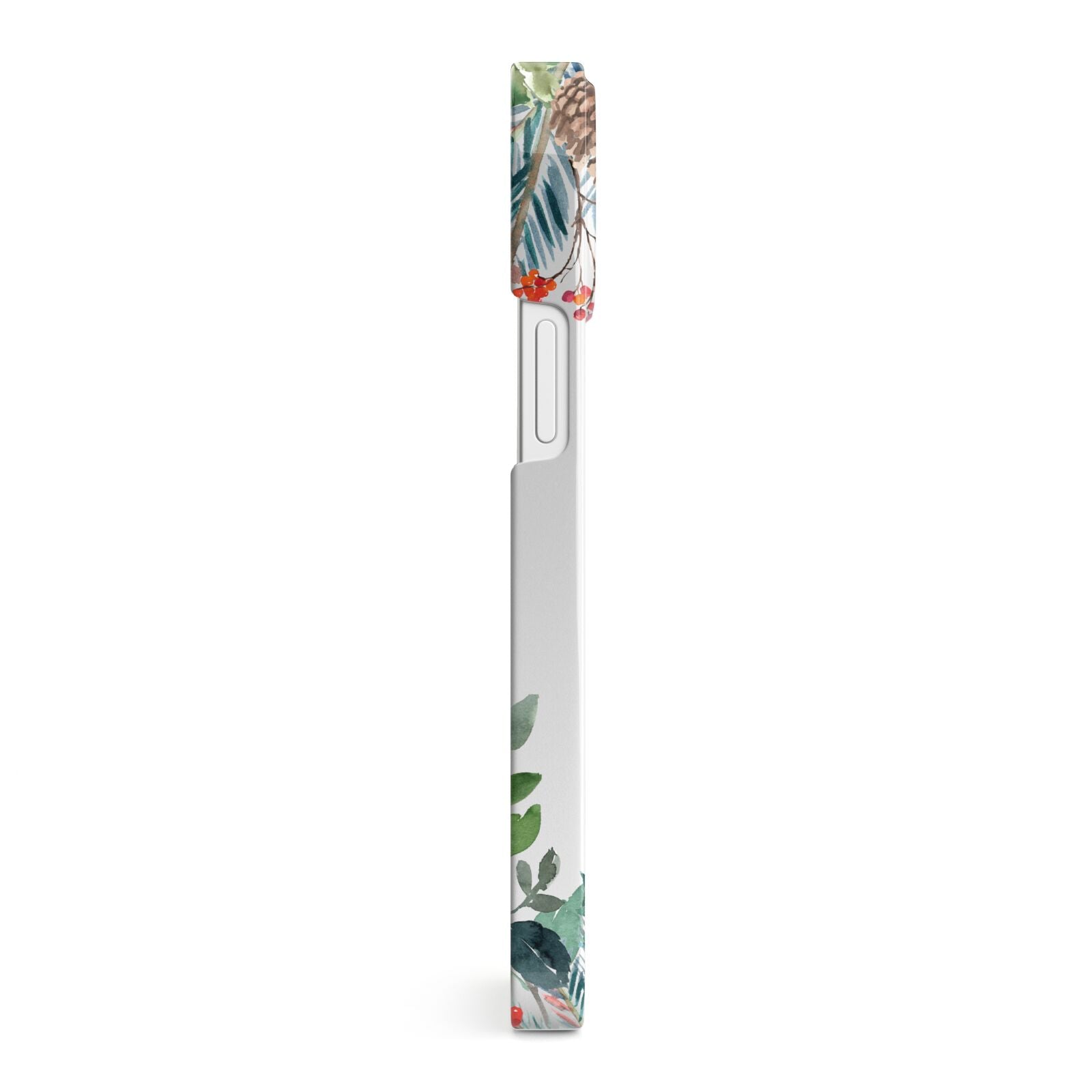 Personalised Floral Winter Arrangement iPhone 13 Mini Side Image 3D Snap Case