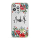Personalised Floral Winter Arrangement iPhone 13 Pro Max Clear Bumper Case
