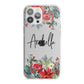 Personalised Floral Winter Arrangement iPhone 13 Pro Max TPU Impact Case with White Edges