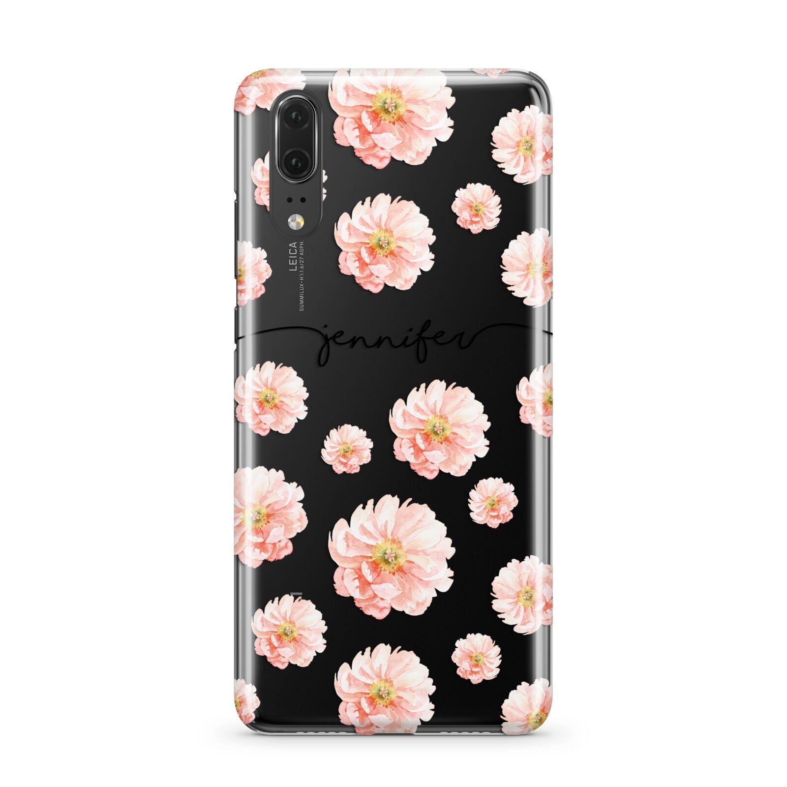 Personalised Flower Name Huawei P20 Phone Case