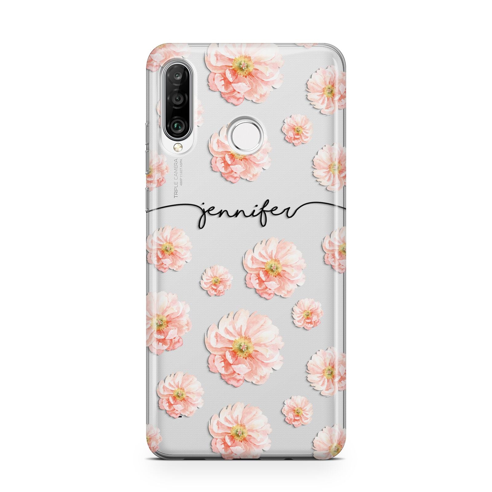 Personalised Flower Name Huawei P30 Lite Phone Case