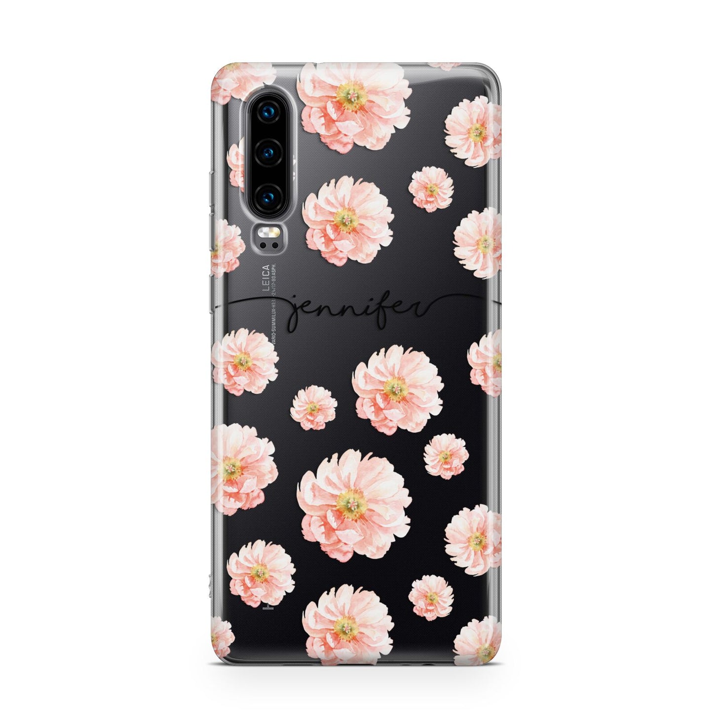 Personalised Flower Name Huawei P30 Phone Case