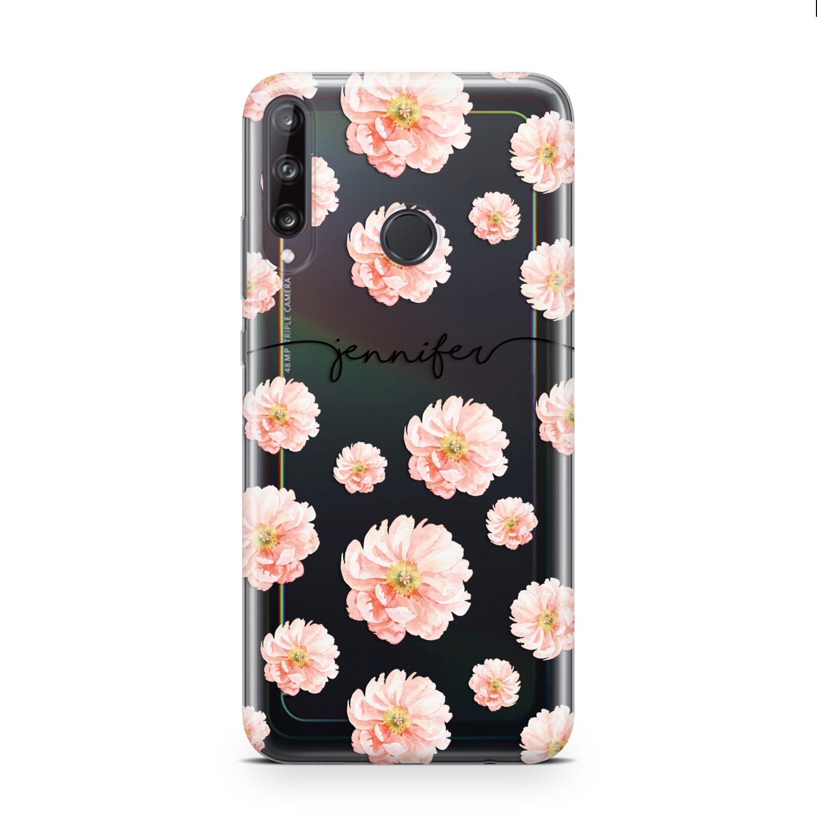 Personalised Flower Name Huawei P40 Lite E Phone Case