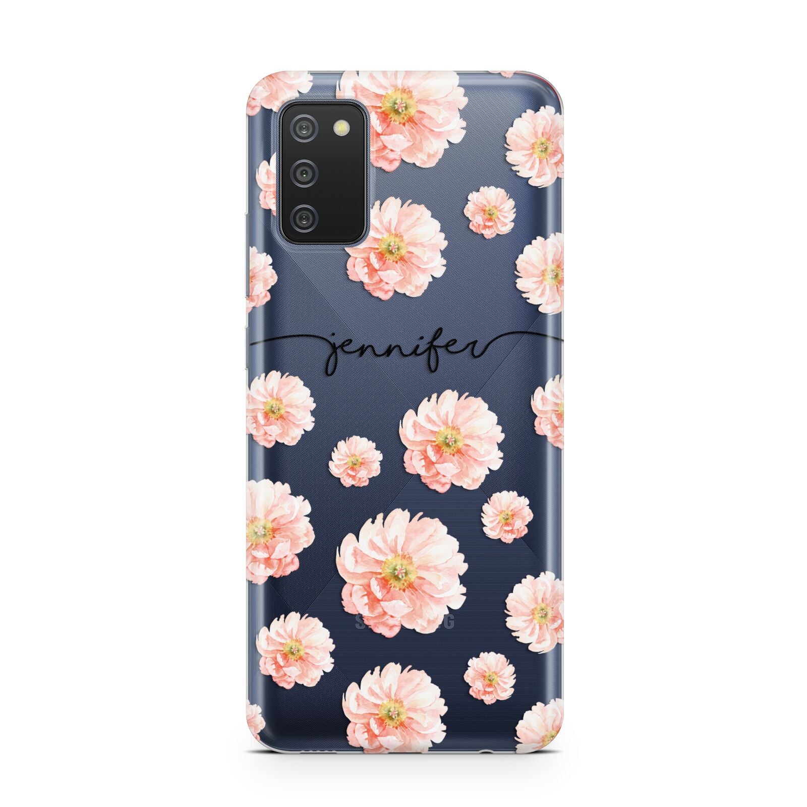 Personalised Flower Name Samsung A02s Case