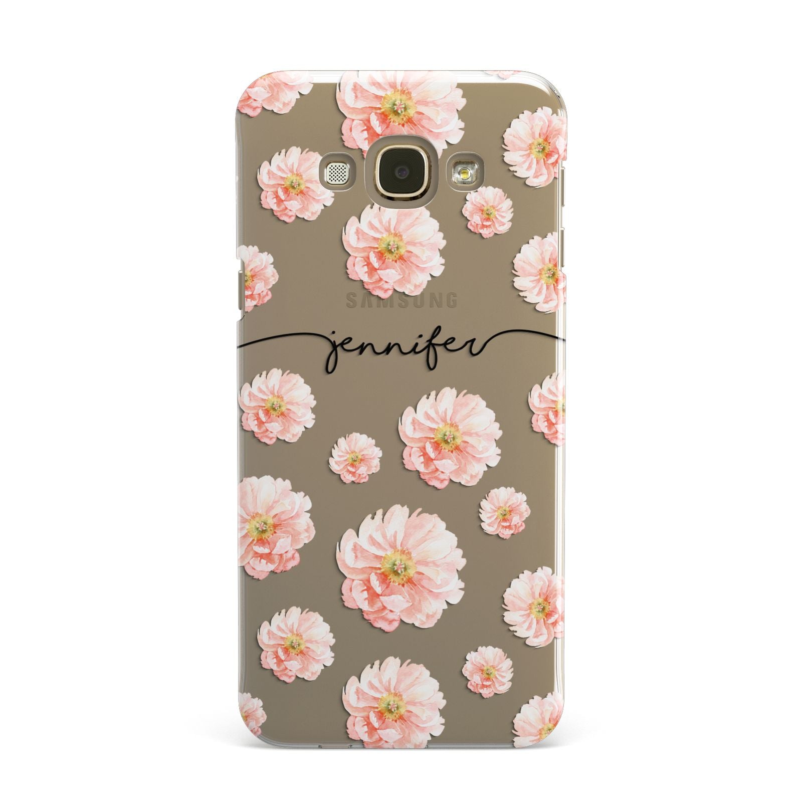 Personalised Flower Name Samsung Galaxy A8 Case