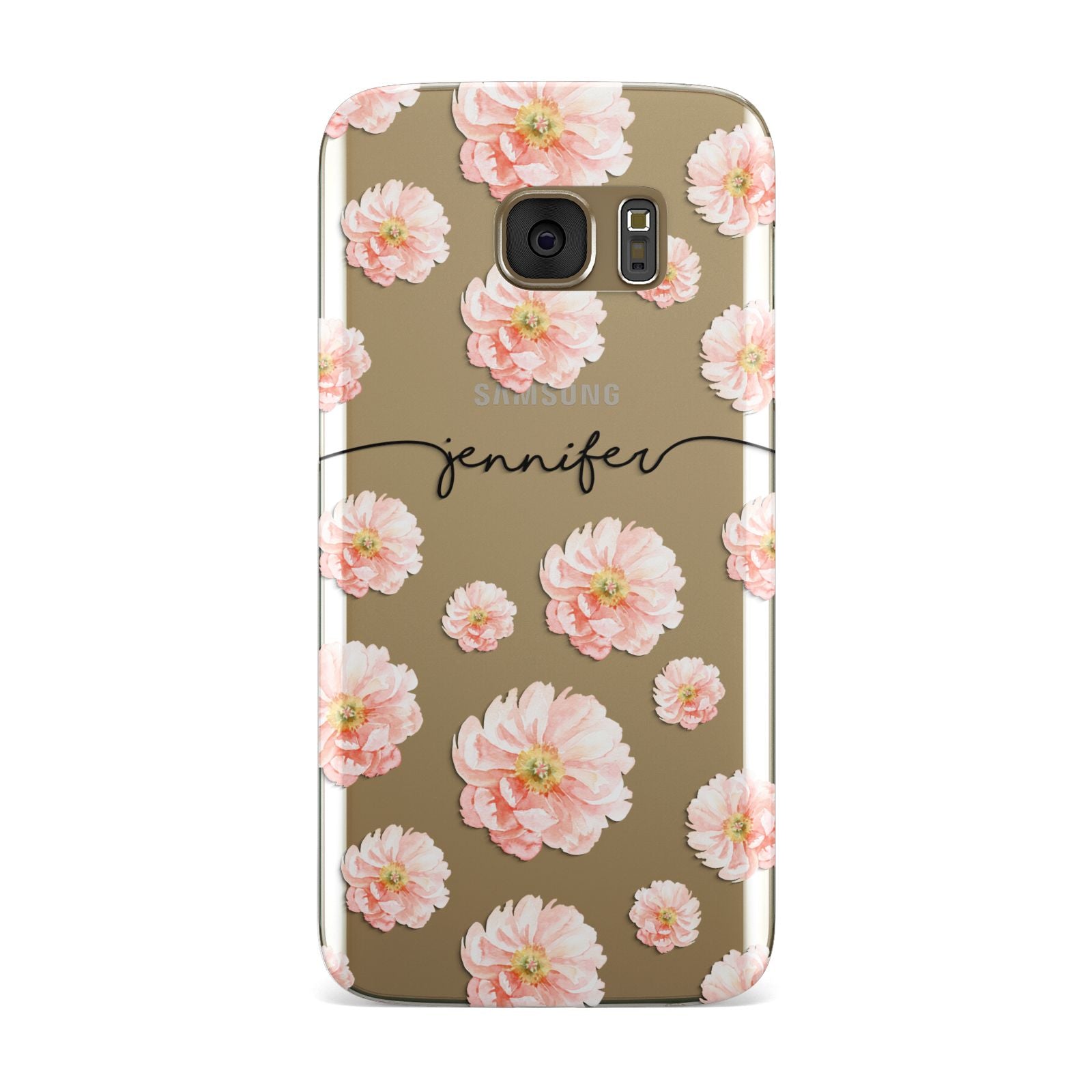 Personalised Flower Name Samsung Galaxy Case