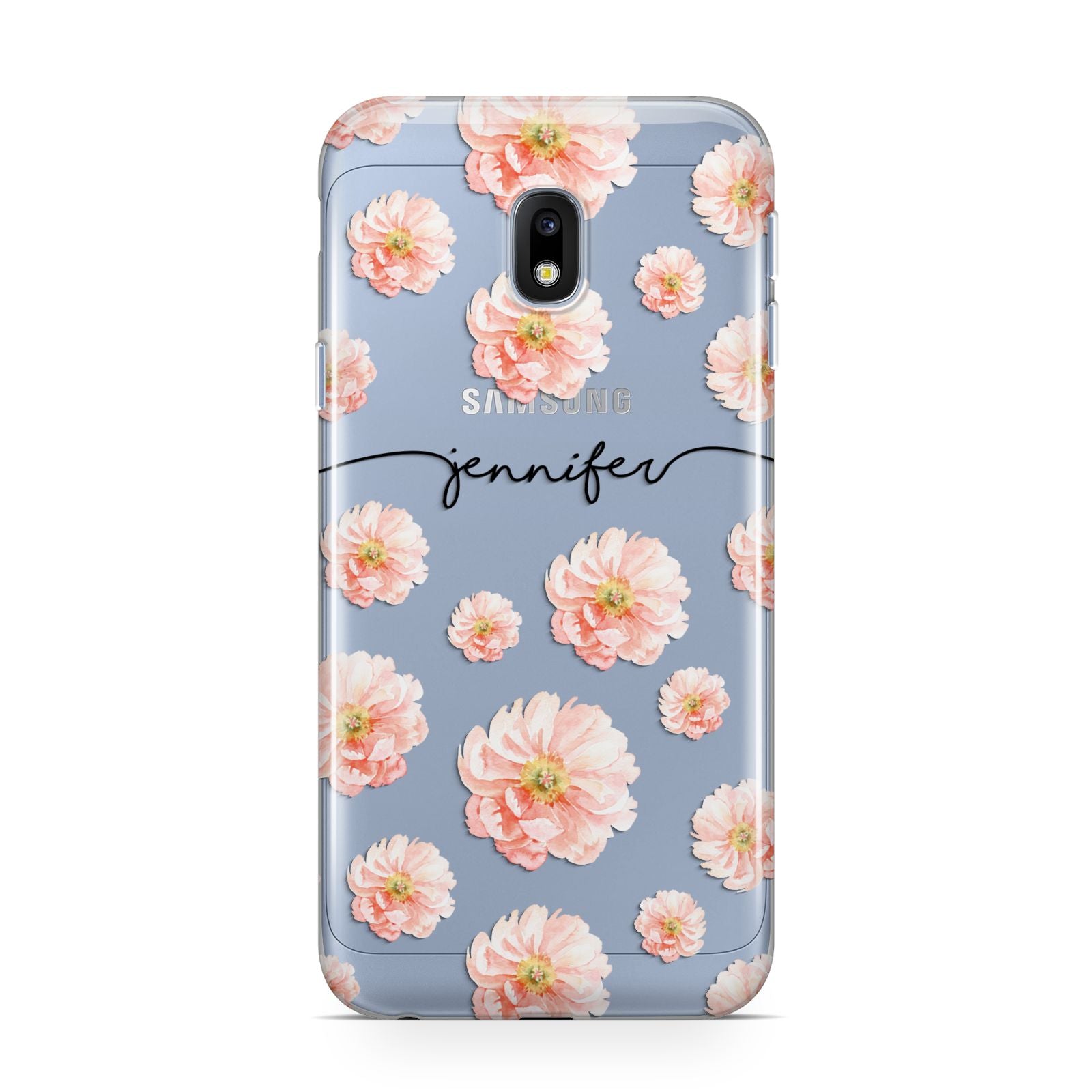 Personalised Flower Name Samsung Galaxy J3 2017 Case