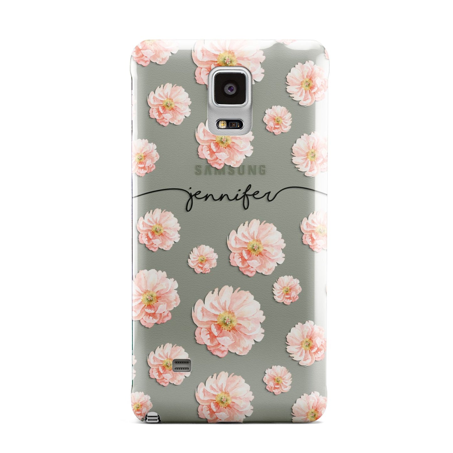 Personalised Flower Name Samsung Galaxy Note 4 Case