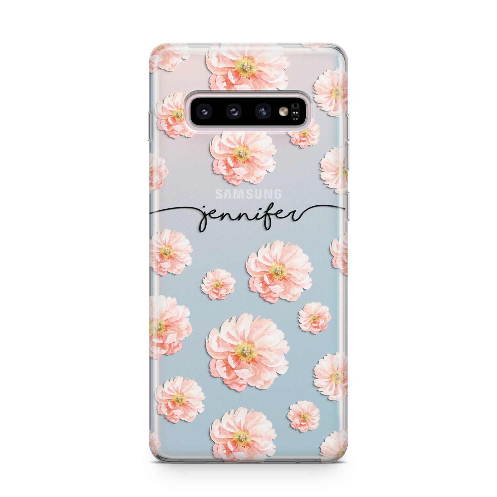 Personalised Flower Name Samsung Galaxy S10 Plus Case