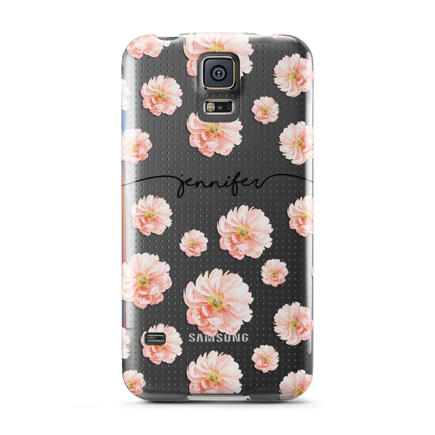 Personalised Flower Name Samsung Galaxy S5 Case