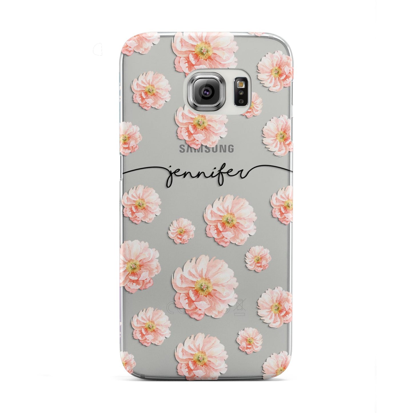 Personalised Flower Name Samsung Galaxy S6 Edge Case