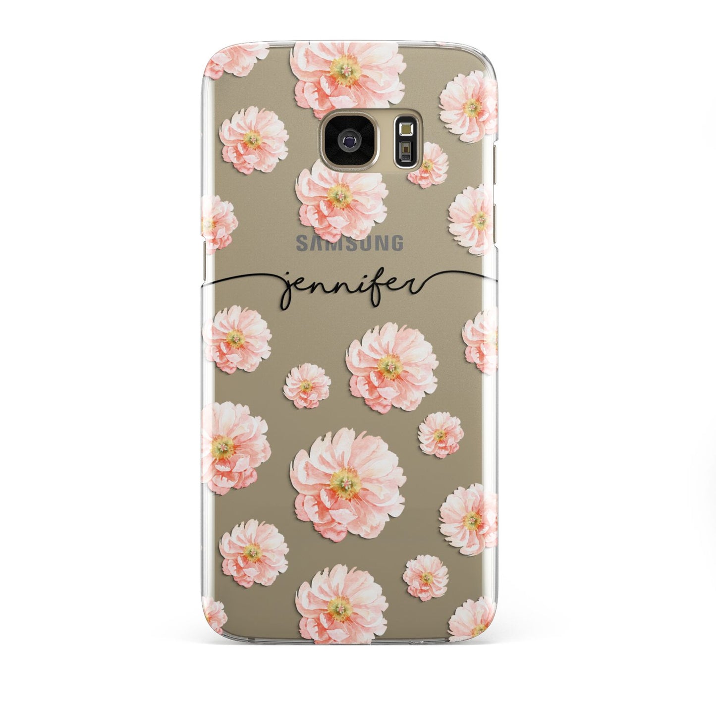 Personalised Flower Name Samsung Galaxy S7 Edge Case