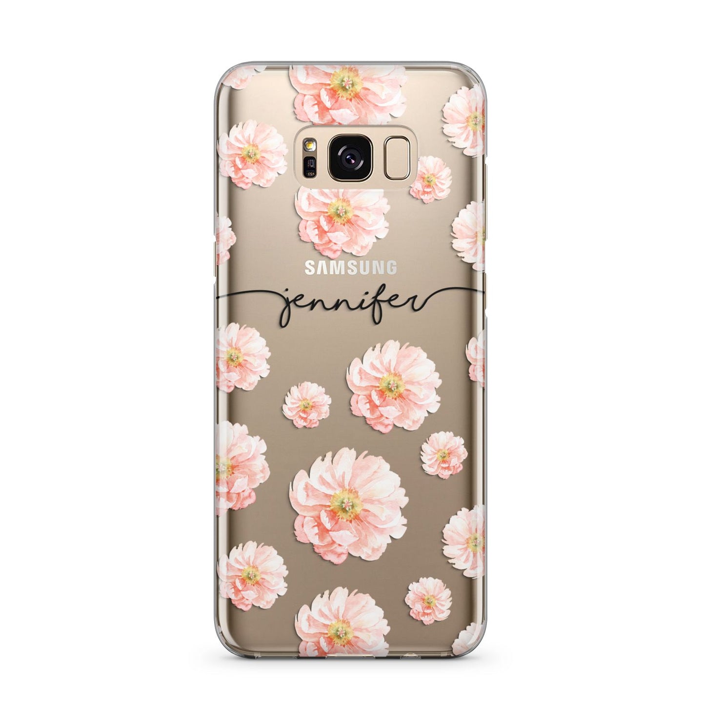 Personalised Flower Name Samsung Galaxy S8 Plus Case