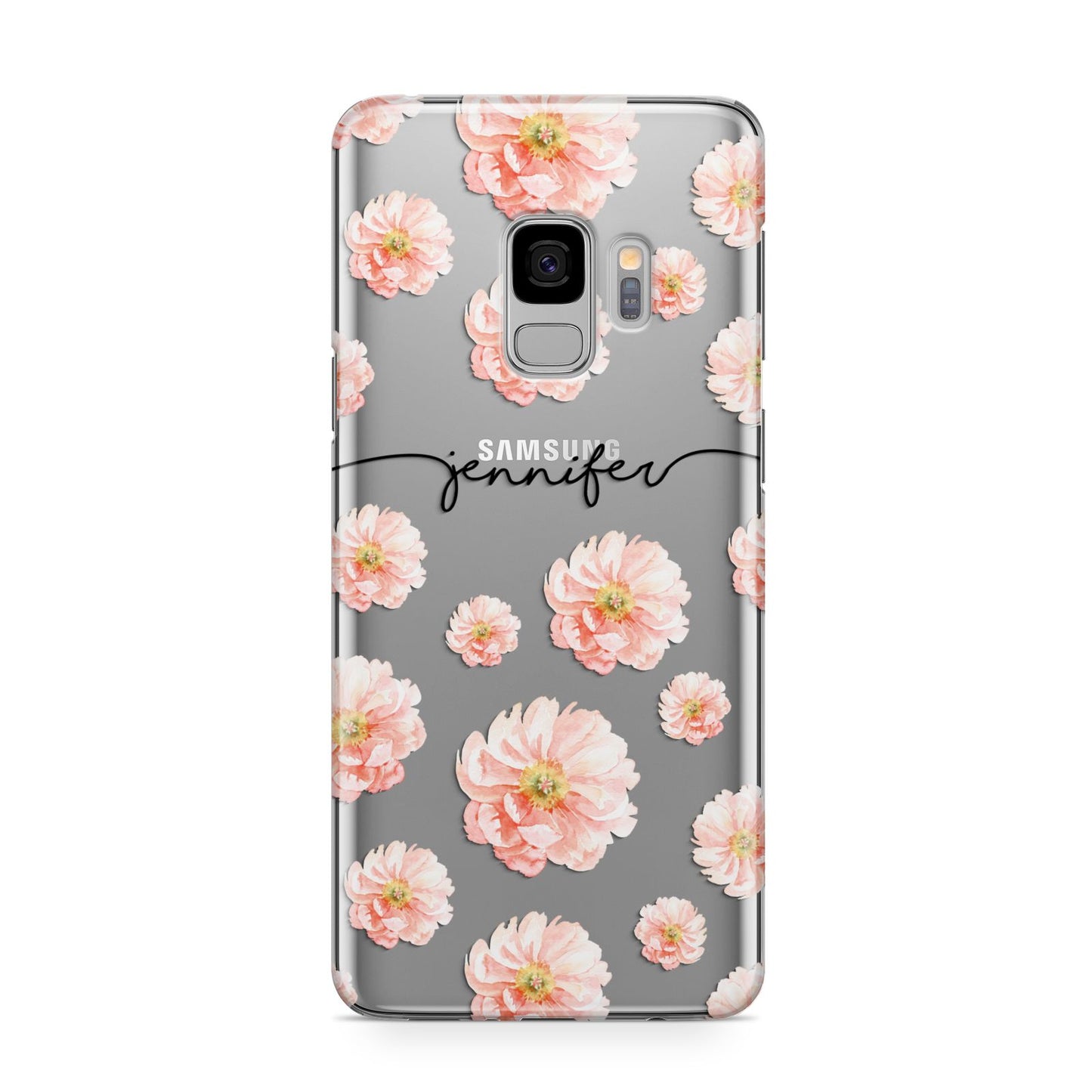 Personalised Flower Name Samsung Galaxy S9 Case