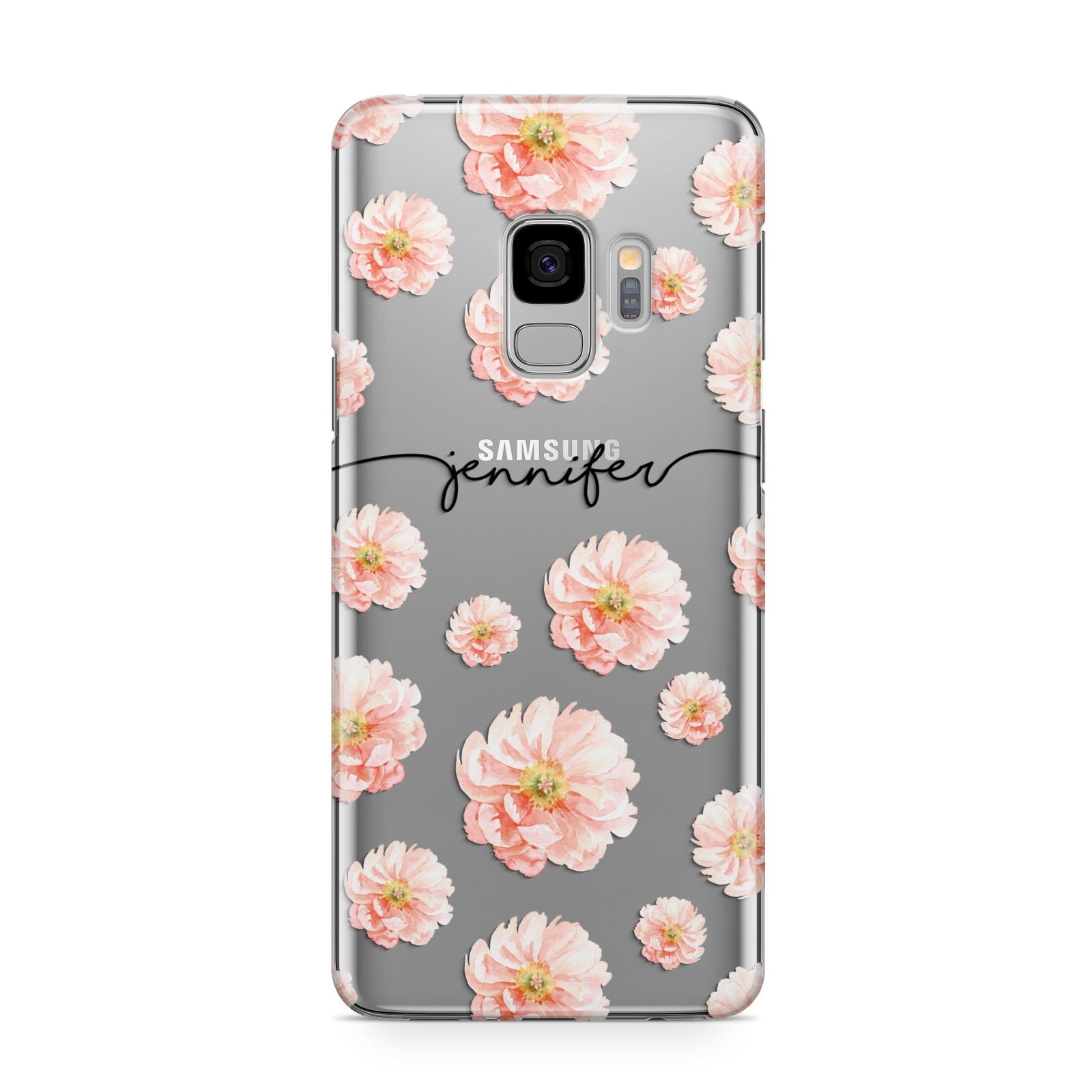 Personalised Flower Name Samsung Galaxy S9 Case