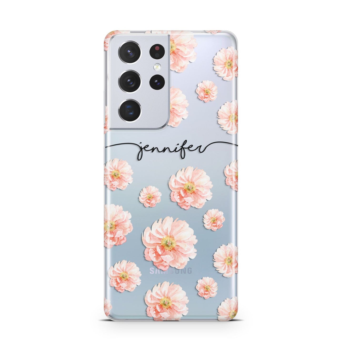 Personalised Flower Name Samsung S21 Ultra Case