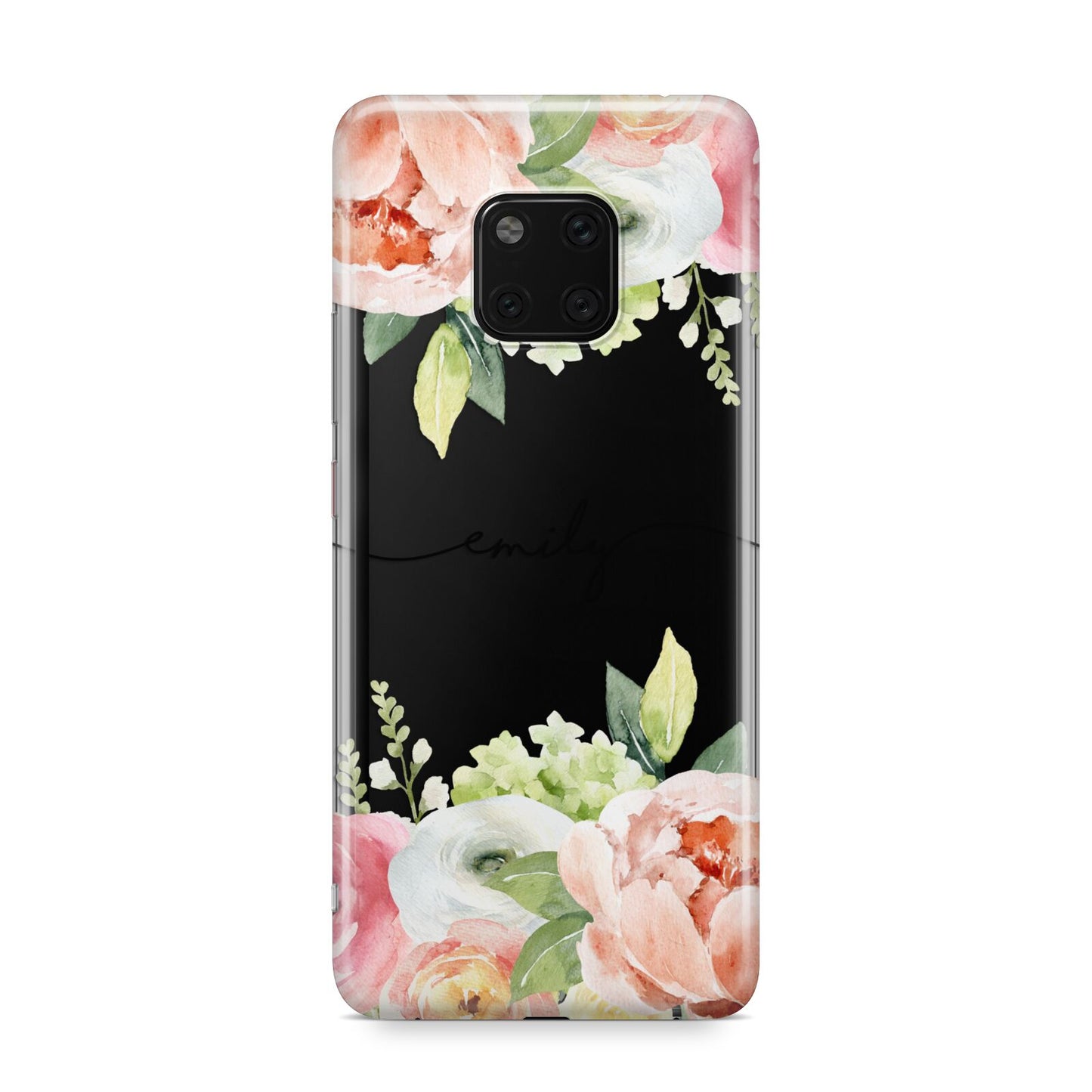 Personalised Flowers Huawei Mate 20 Pro Phone Case