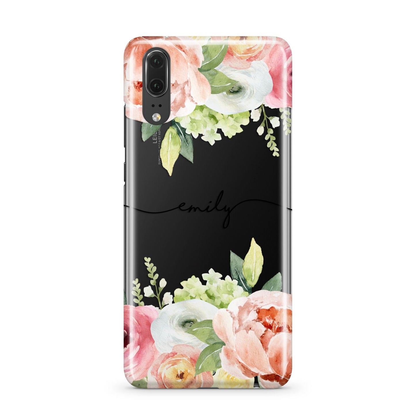 Personalised Flowers Huawei P20 Phone Case