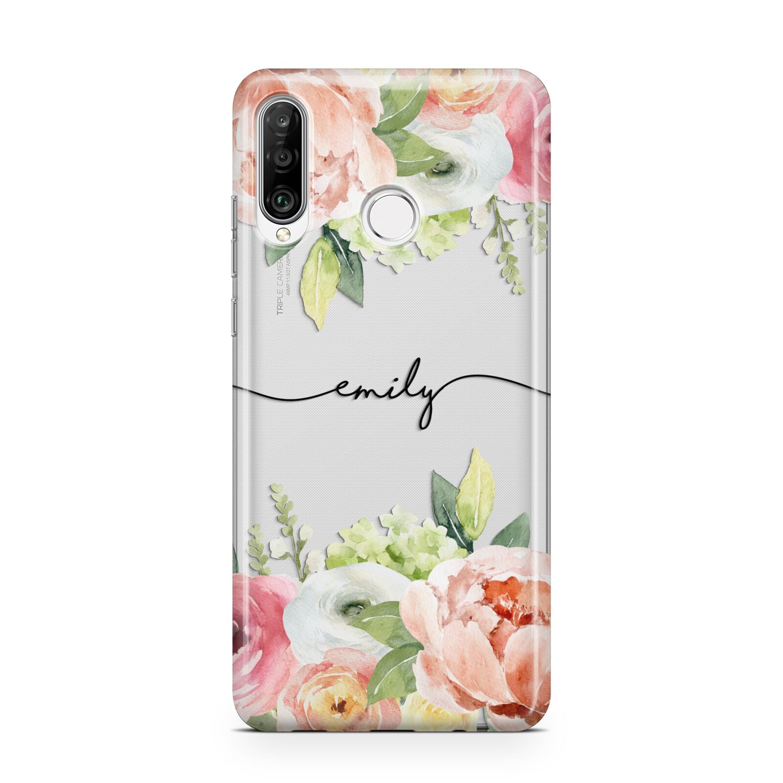 Personalised Flowers Huawei P30 Lite Phone Case