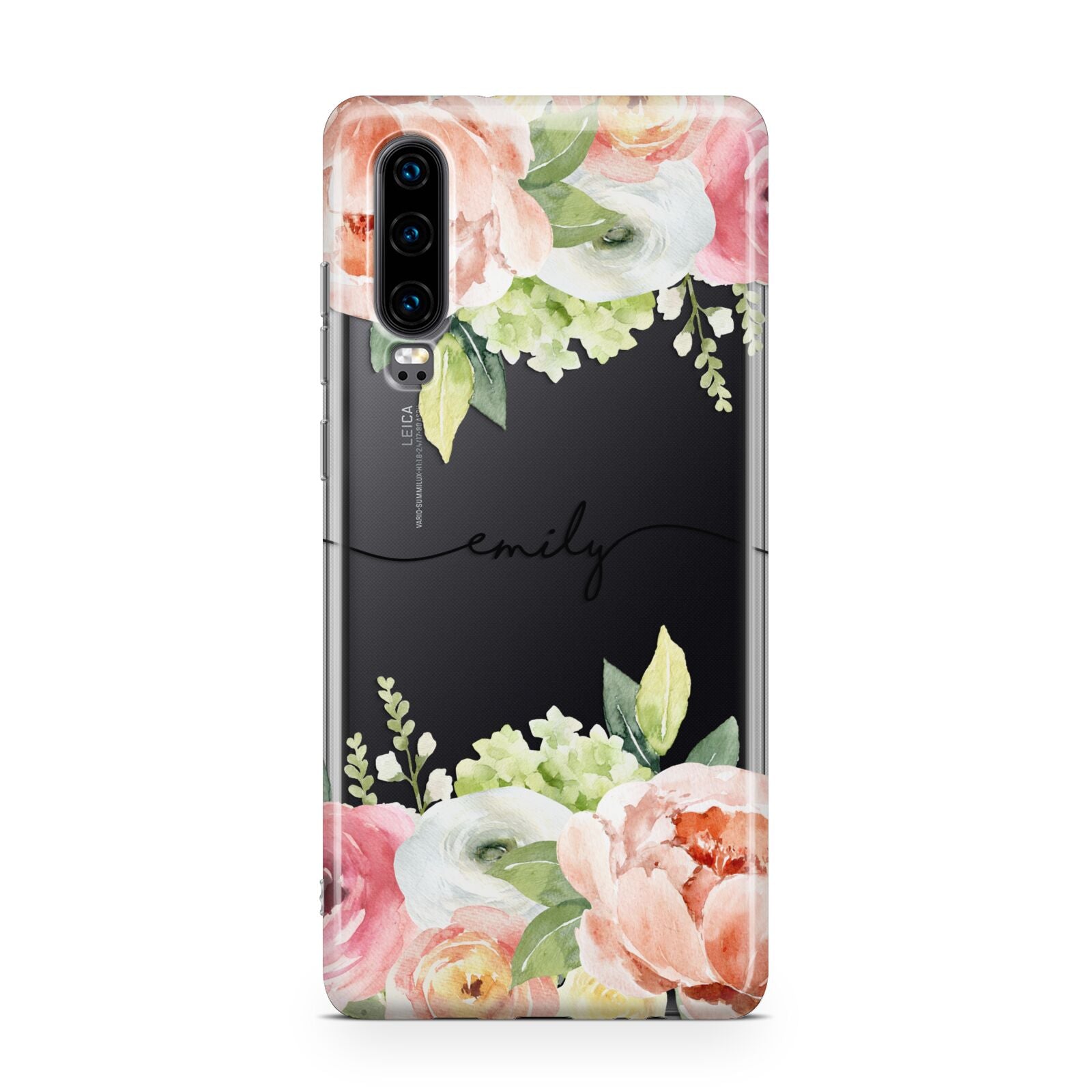 Personalised Flowers Huawei P30 Phone Case