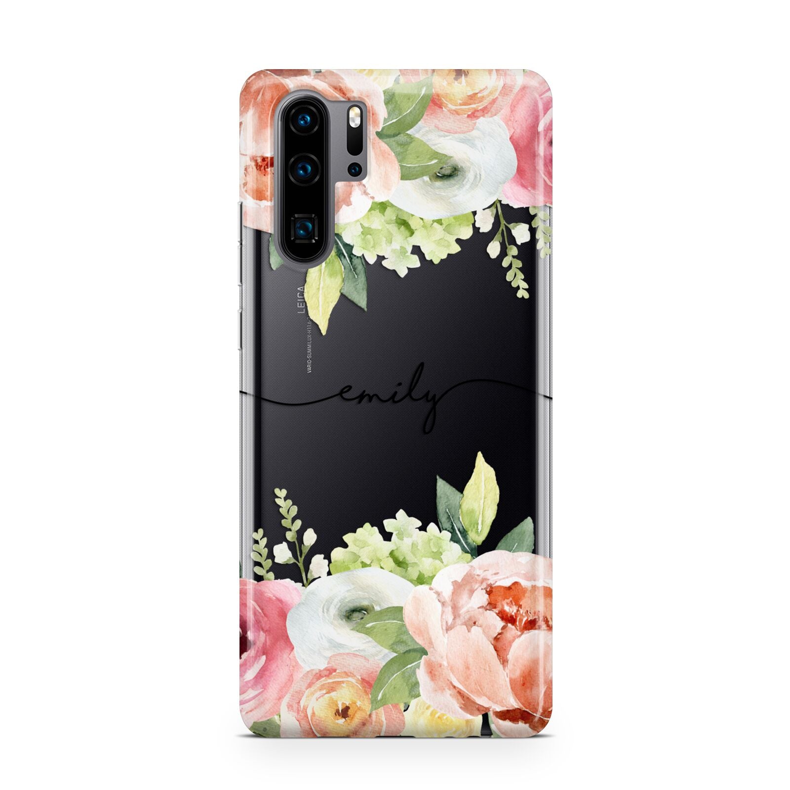 Personalised Flowers Huawei P30 Pro Phone Case