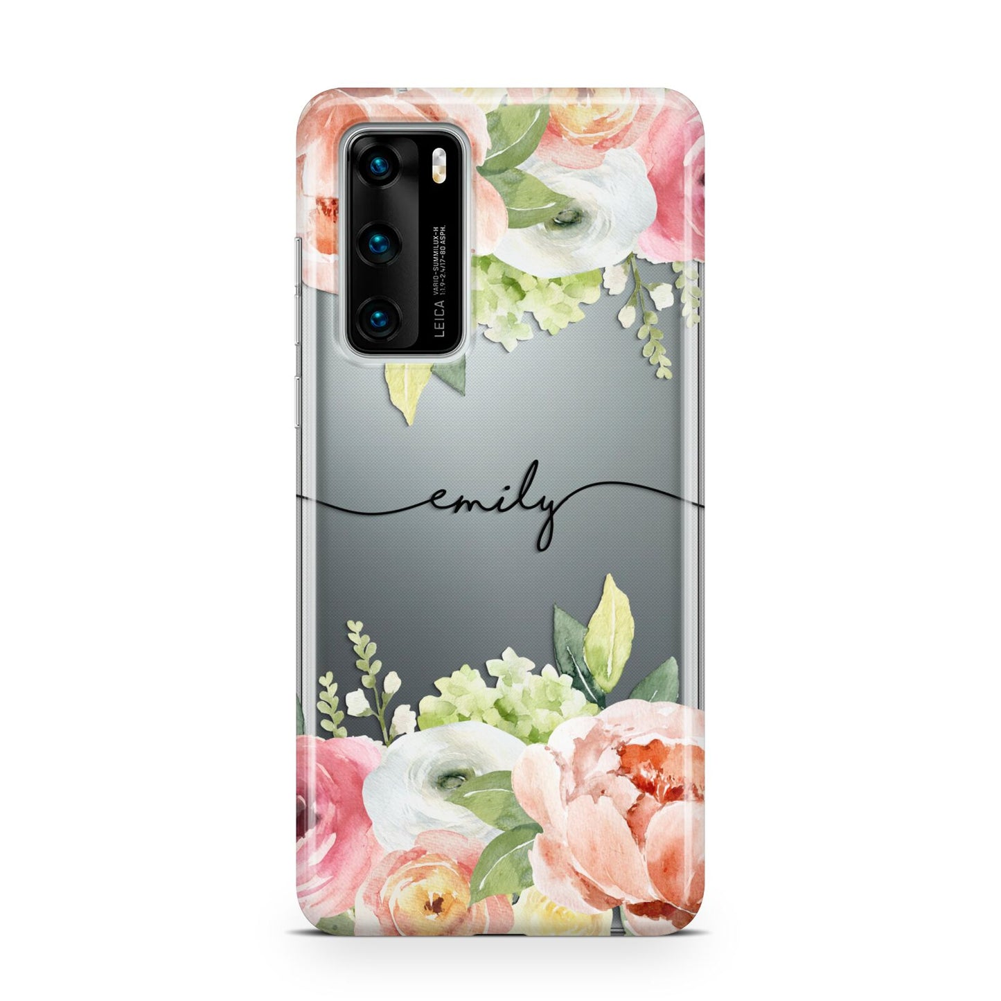 Personalised Flowers Huawei P40 Phone Case