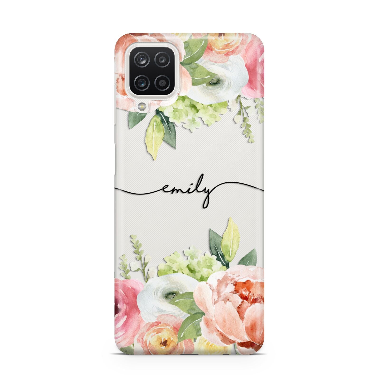 Personalised Flowers Samsung A12 Case