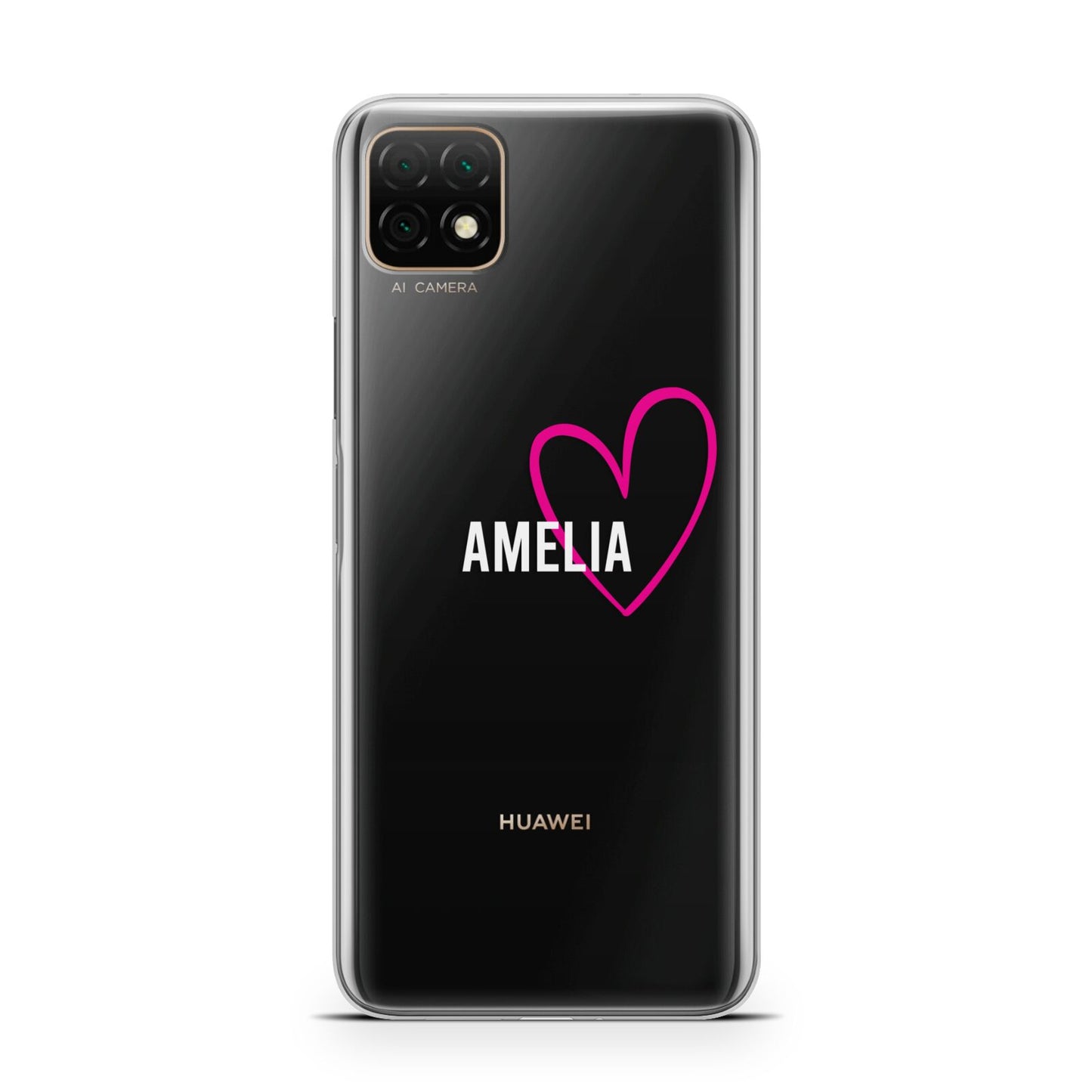 Personalised Font With Heart Huawei Enjoy 20 Phone Case