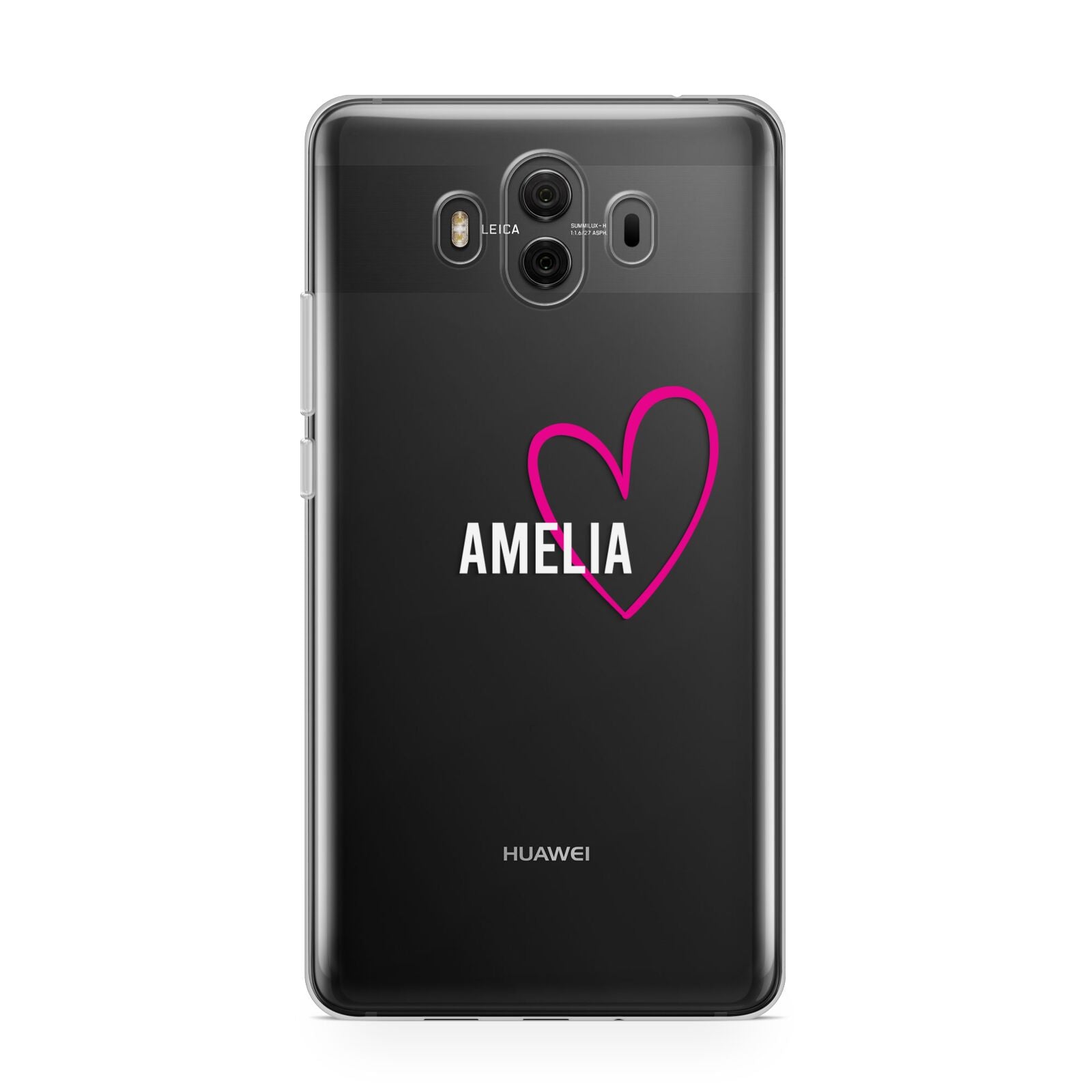 Personalised Font With Heart Huawei Mate 10 Protective Phone Case