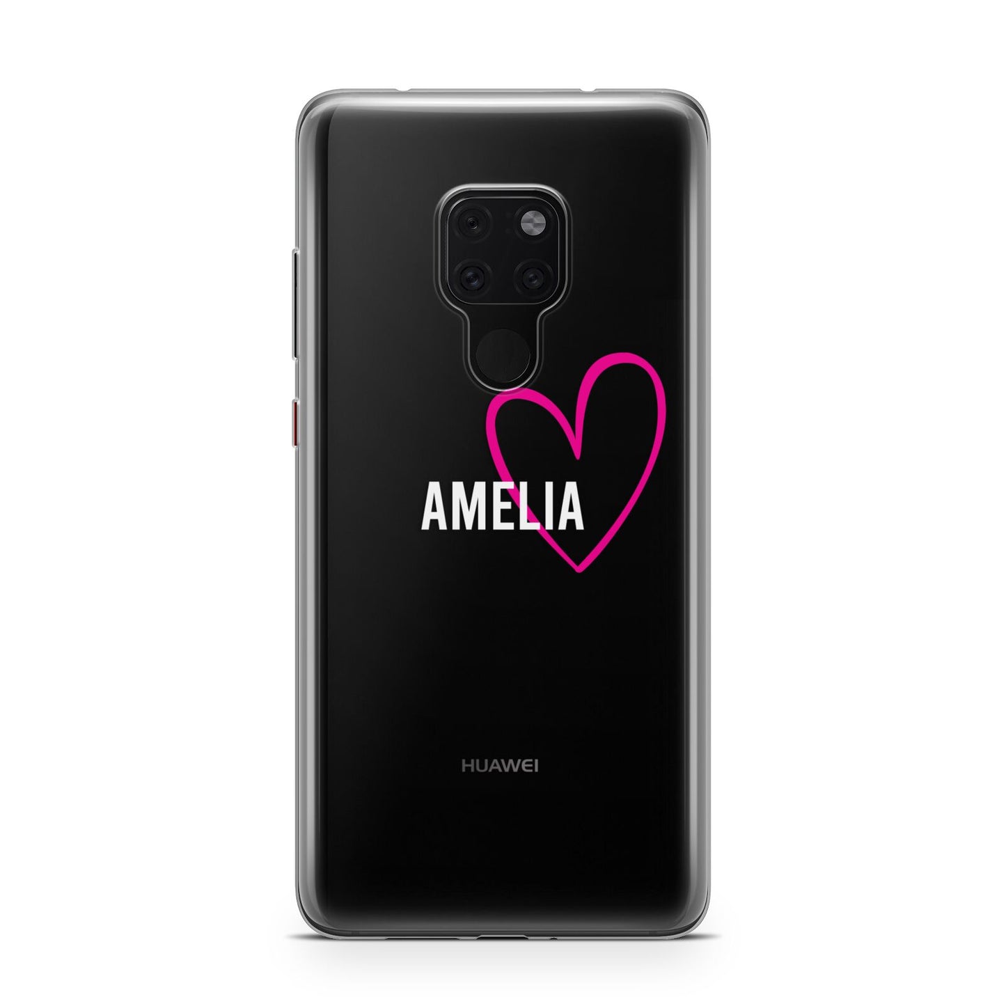 Personalised Font With Heart Huawei Mate 20 Phone Case