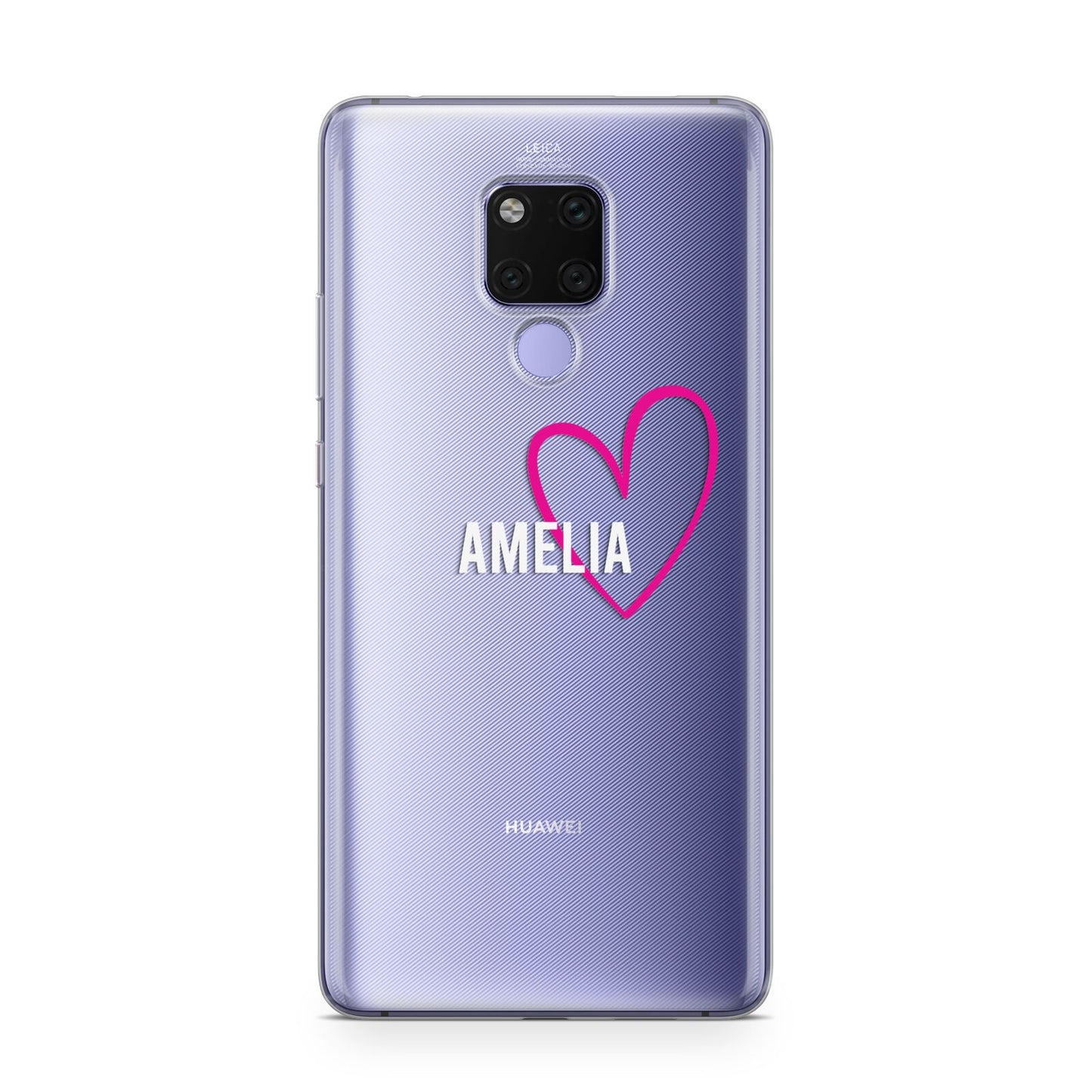 Personalised Font With Heart Huawei Mate 20X Phone Case