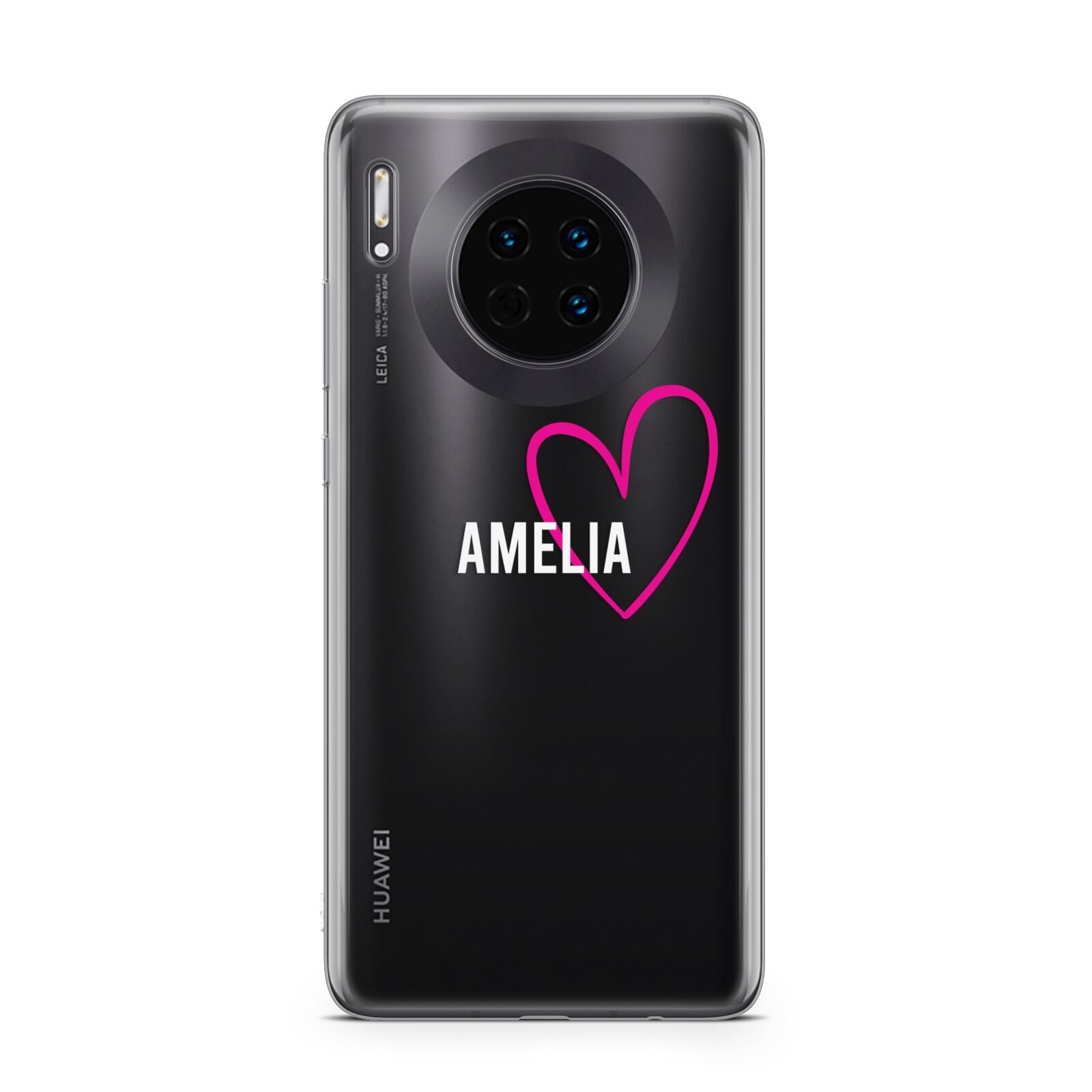 Personalised Font With Heart Huawei Mate 30