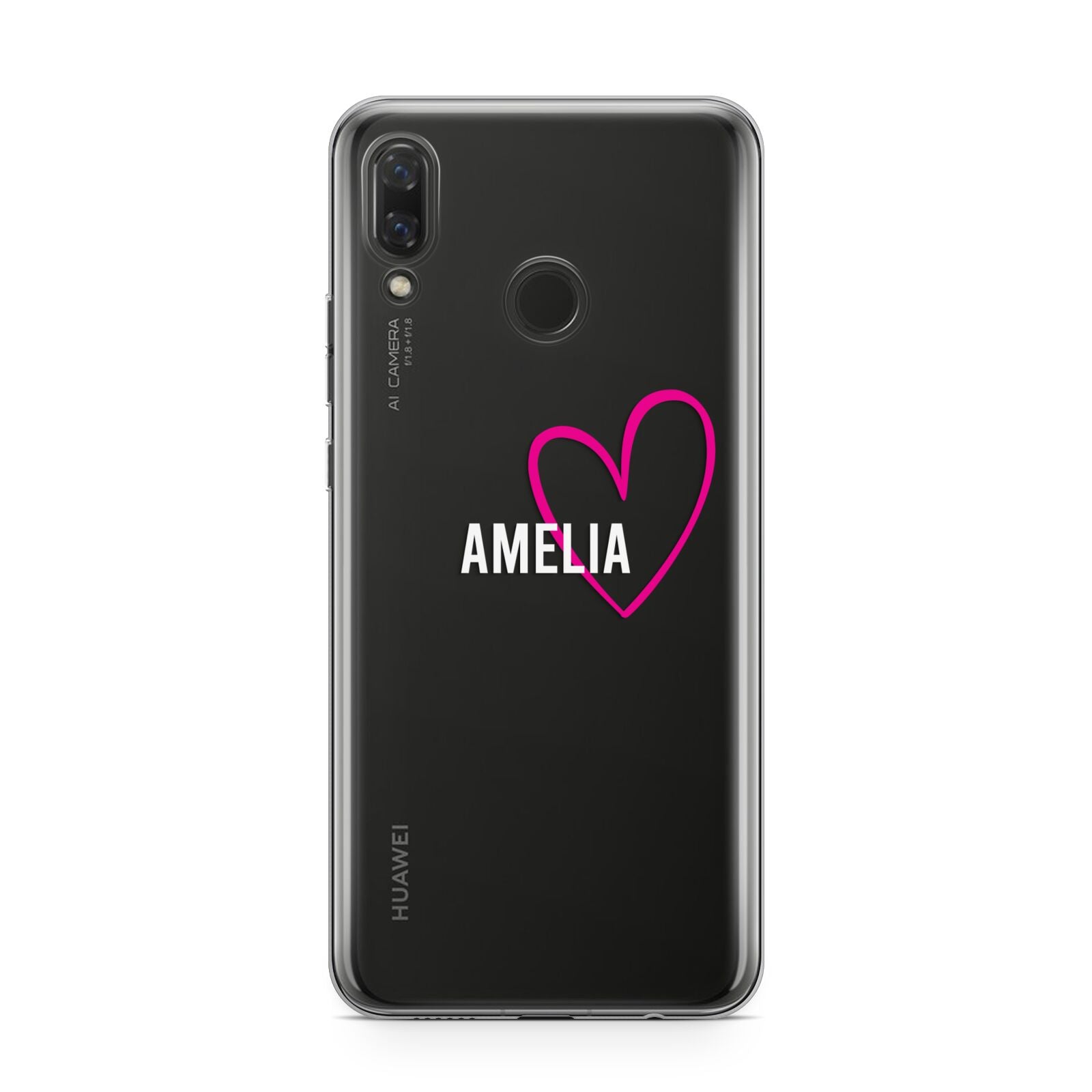 Personalised Font With Heart Huawei Nova 3 Phone Case